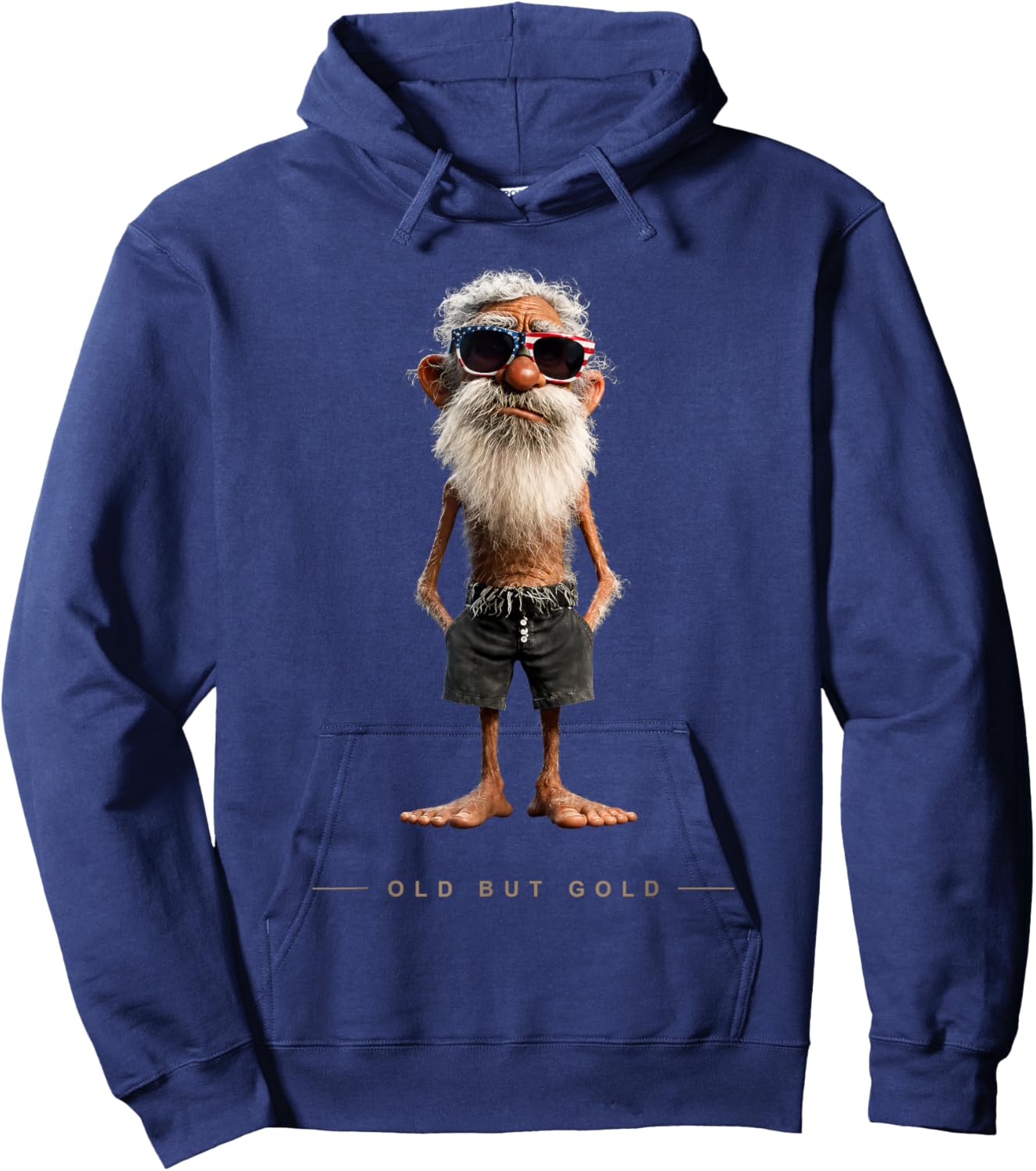 Old but Gold Funny Grandpa Papa Husband Dad Father Hoodie - Hoodie | Navy