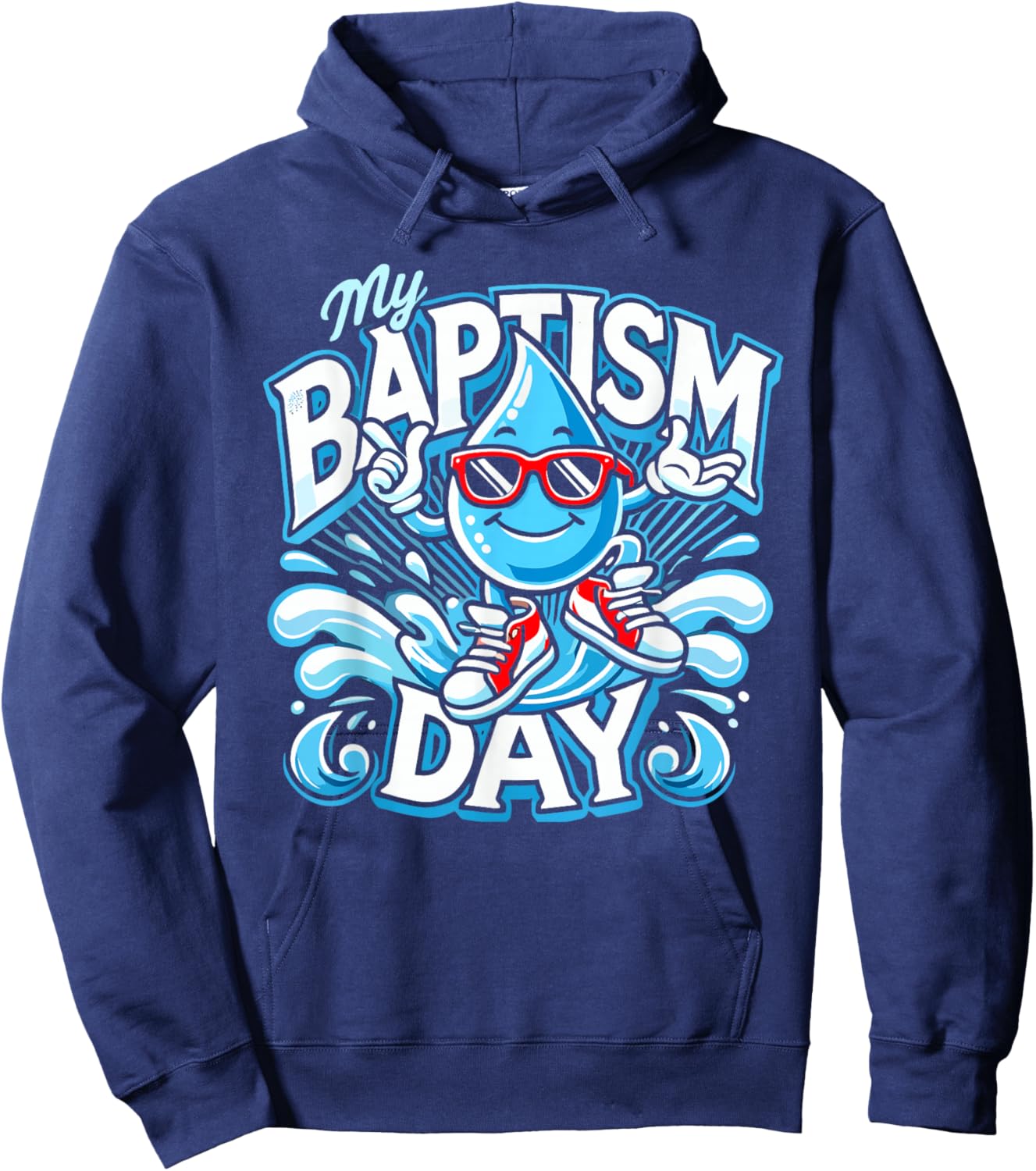 Baptism Dabbing Shirt Christian Shirts God Baptism Baptised Hoodie - Hoodie | Navy