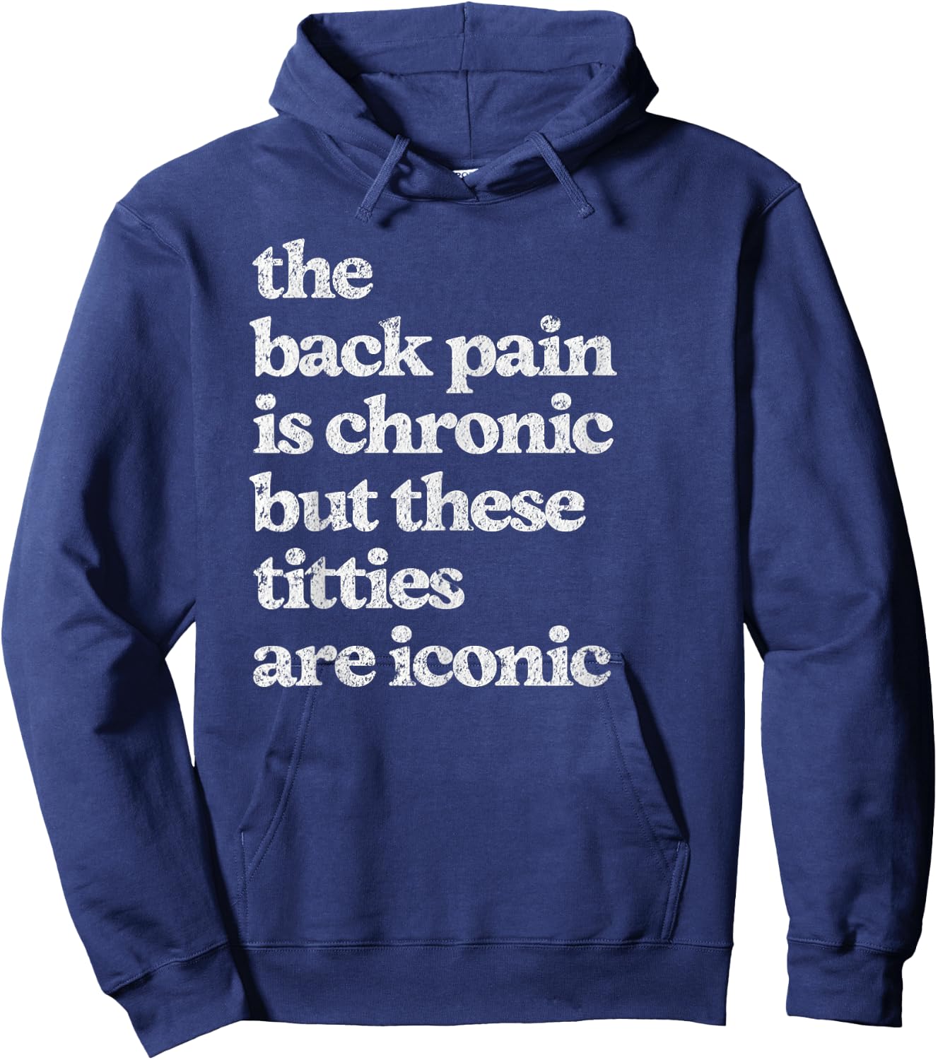 Funny Inappropriate Tops Girls Trip Airport Gag Hoodie - Hoodie | Navy