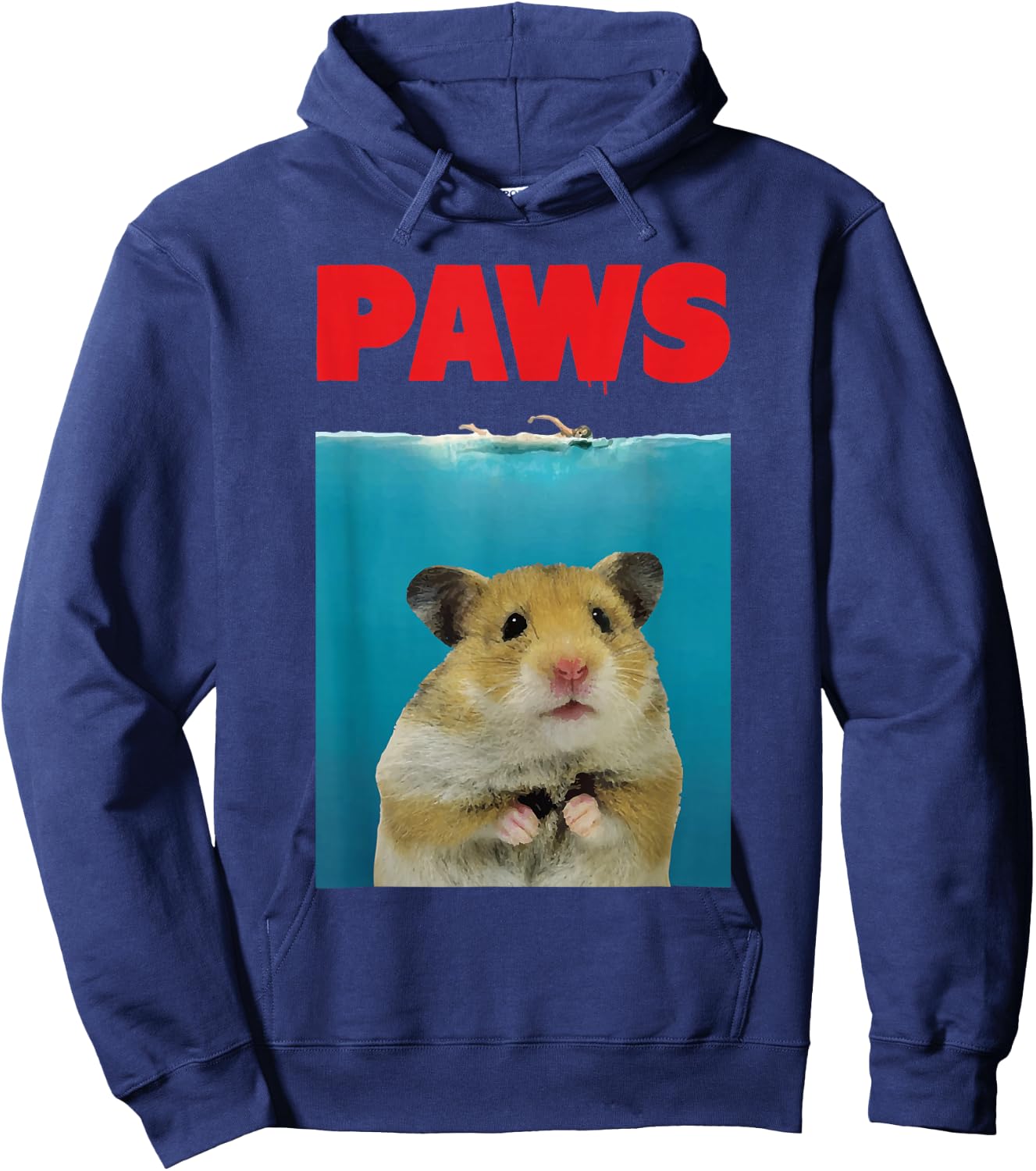 Paws Hamster Funny Parody | Hammy Lover Gifts Hoodie - Hoodie | Navy