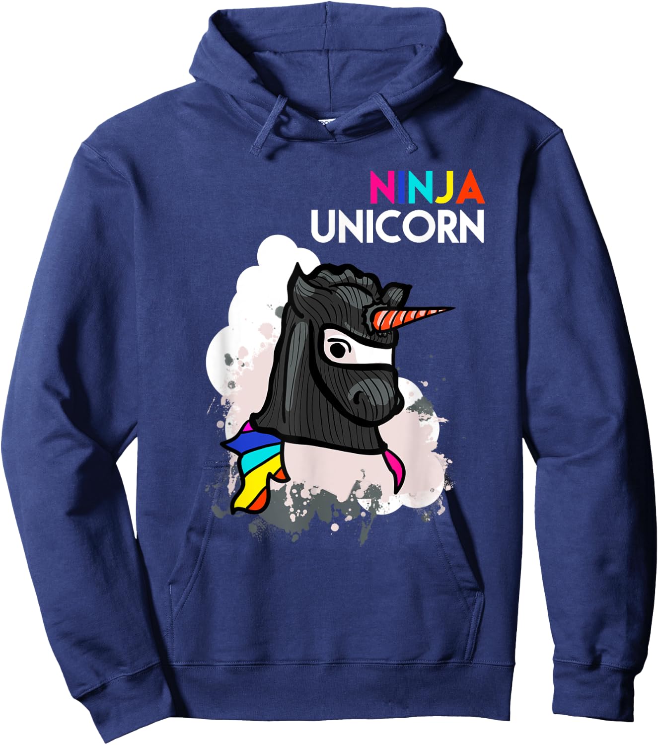 Unicorn Ninja Funny Cool Martial Arts Fighter Gift Hoodie - Hoodie | Navy