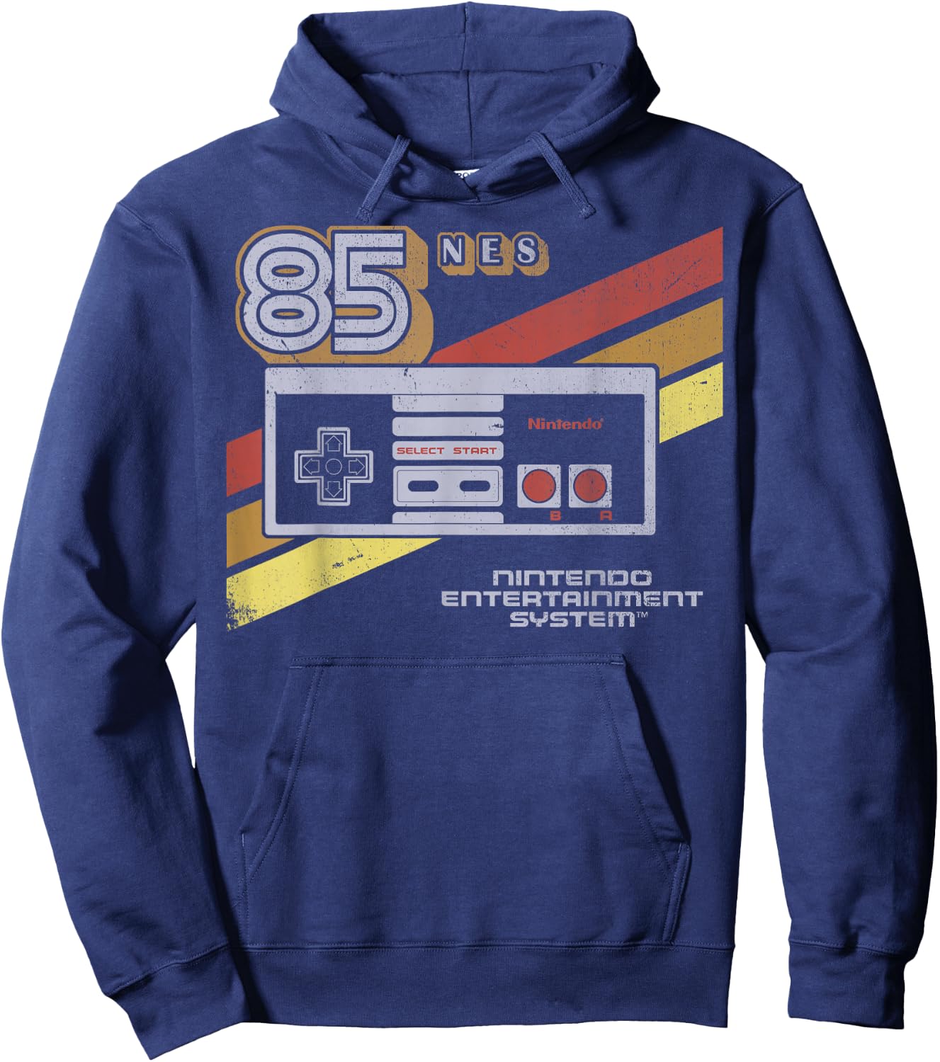 Nintendo NES Controller Retro Stripe 85 Hoodie - Hoodie | Navy