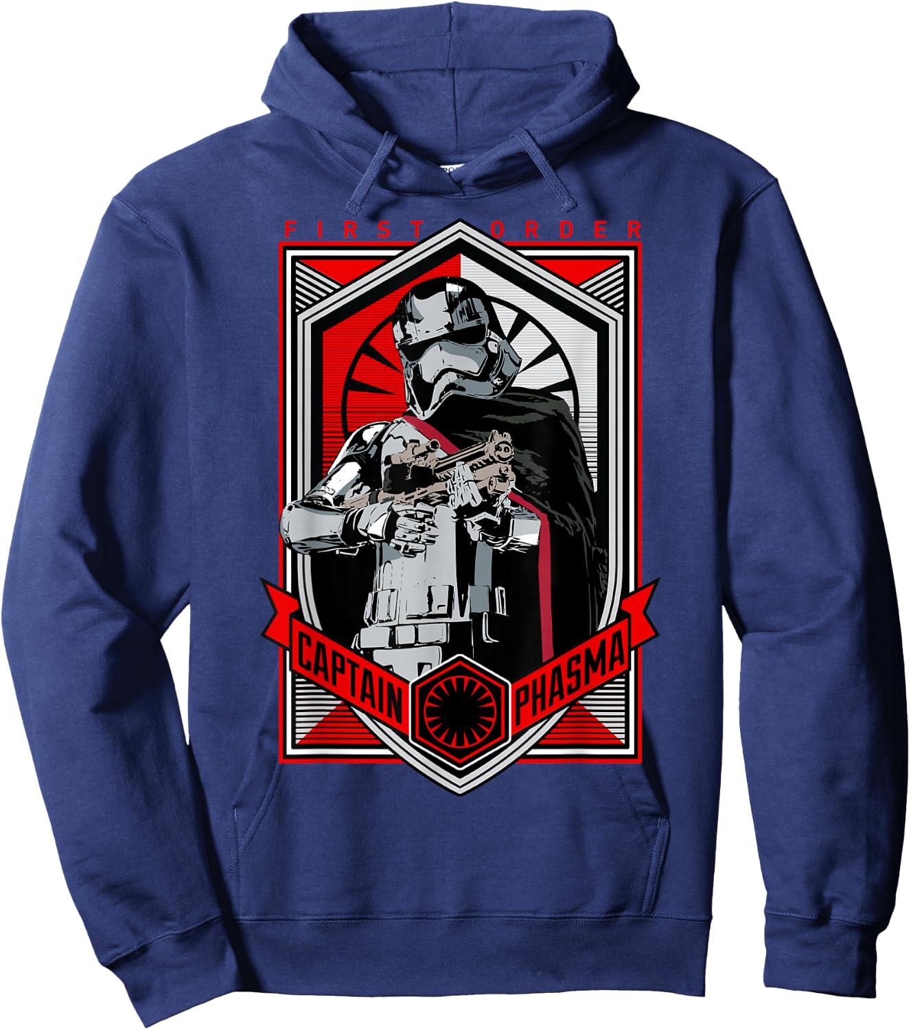 Star Wars The Force Awakens Captain Phasma First Order Hoodie - Hoodie | Navy