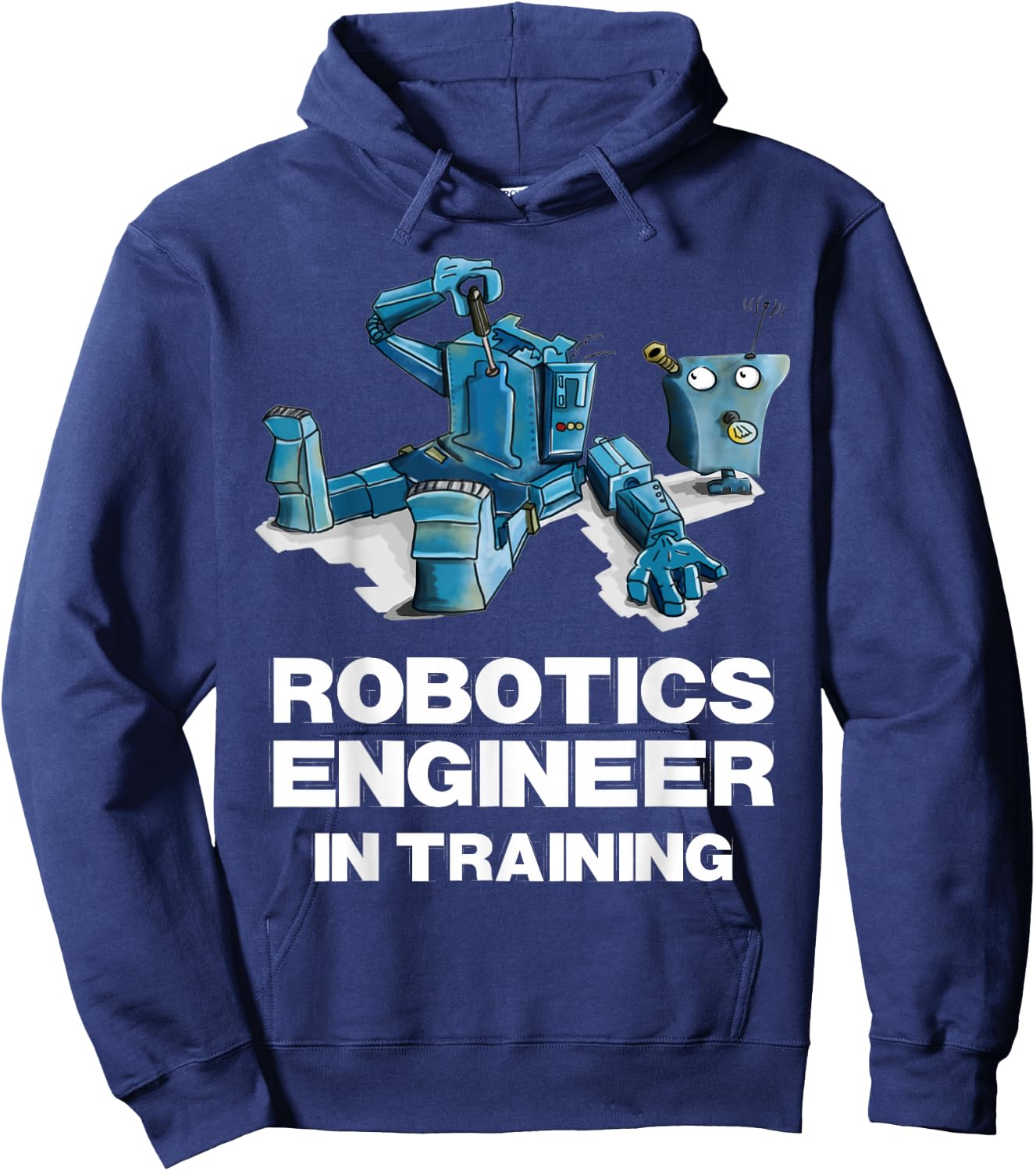 Funny Robot Shirt for Kids Robotics Engineer in Training Hoodie - Hoodie | Navy