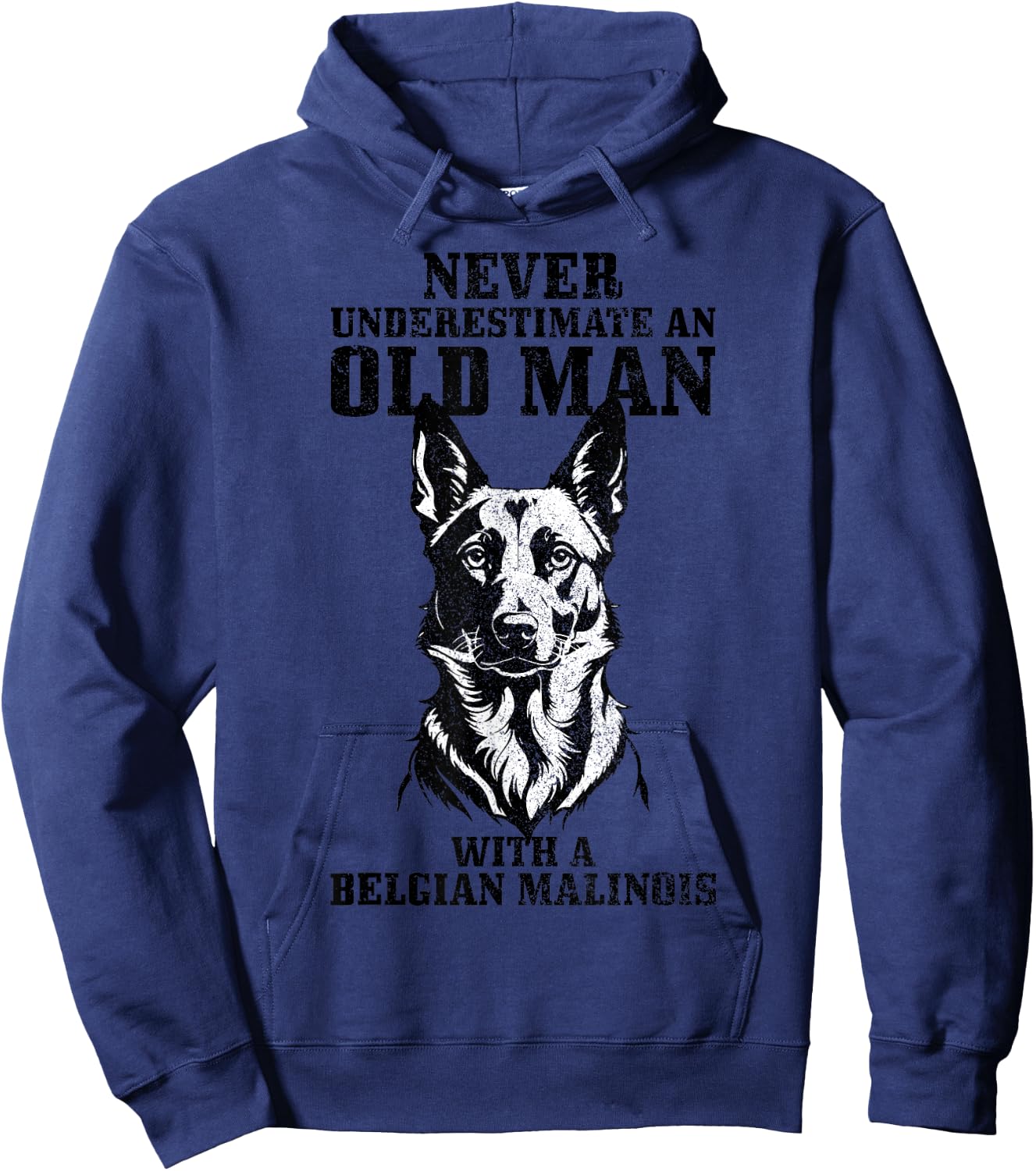 Belgian Malinois Dad Funny Dog Owner Hoodie - Hoodie | Navy