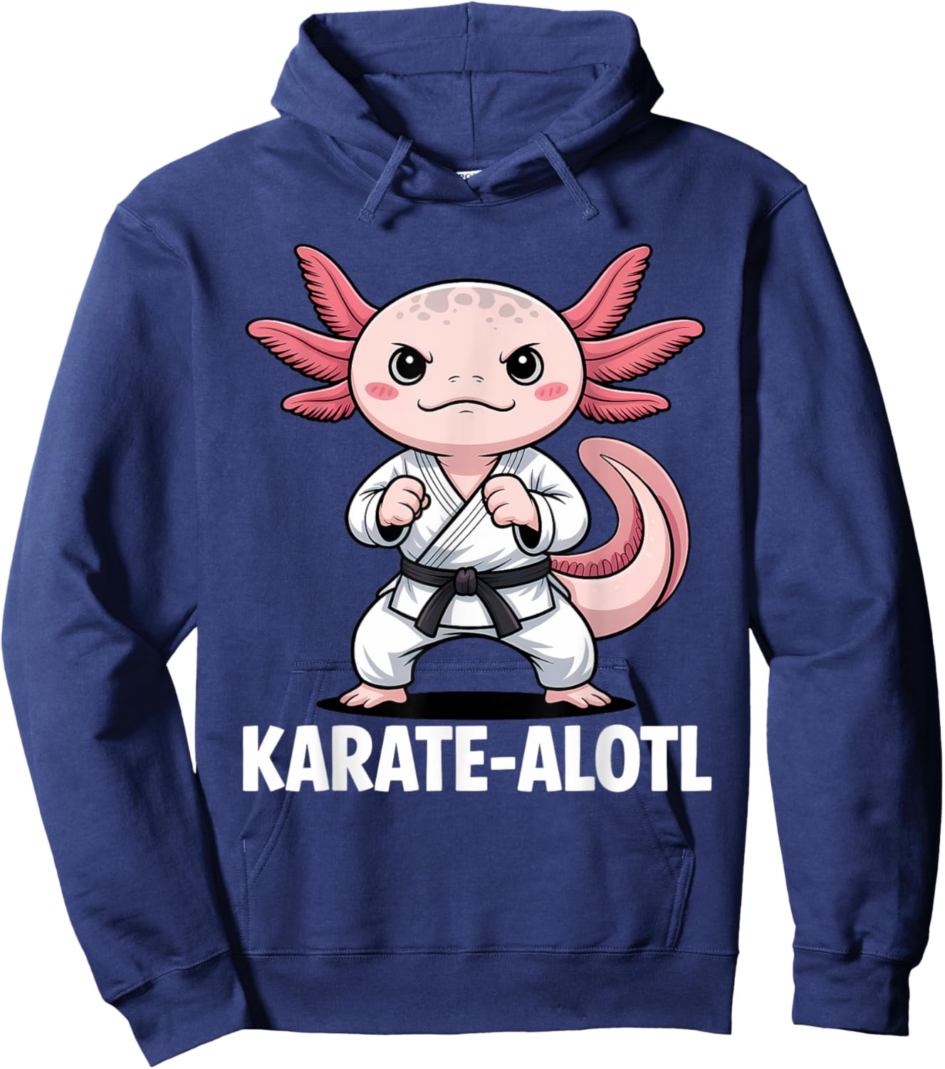 Karate-alotl Axolotl Karate Lover Martial Arts Hoodie - Hoodie | Navy