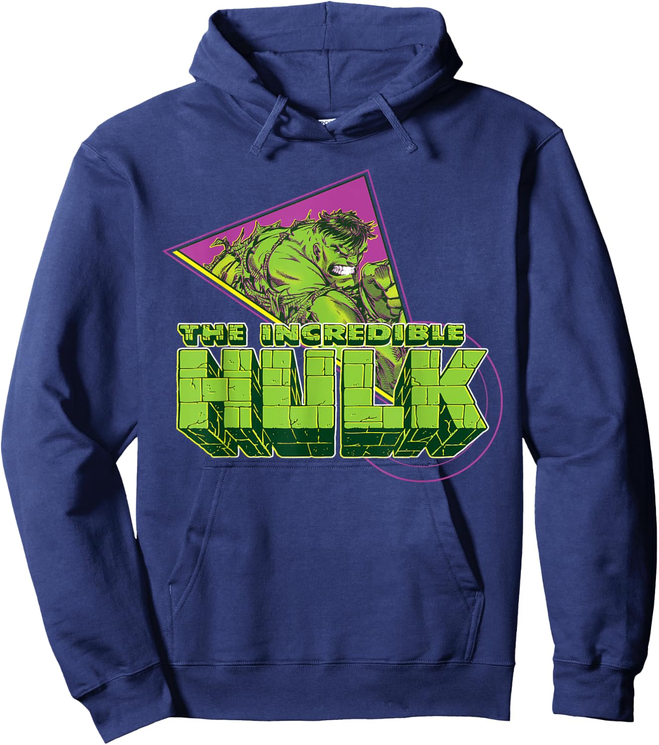Marvel The Incredible Hulk 90s Comic Book Hoodie - Hoodie | Navy