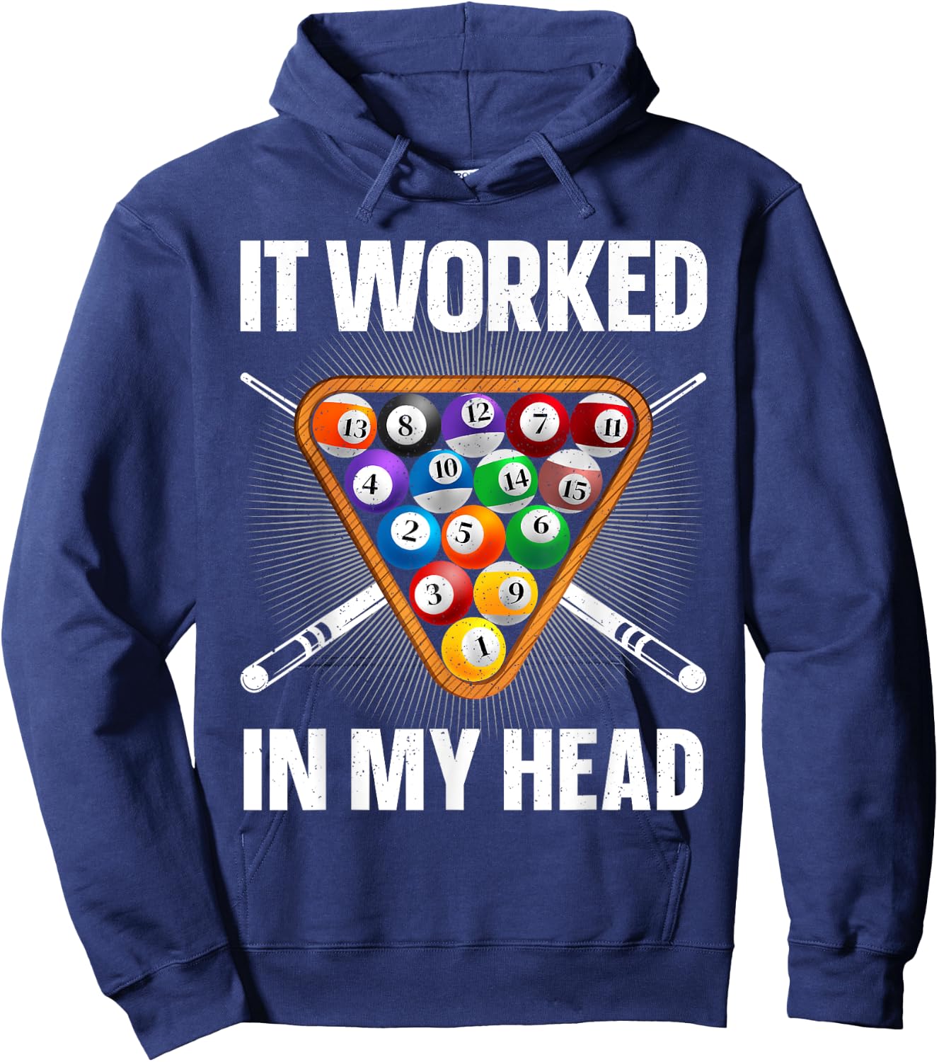 Funny Pool Design Women Billiards Lover Pool Player Hoodie - Hoodie | Navy