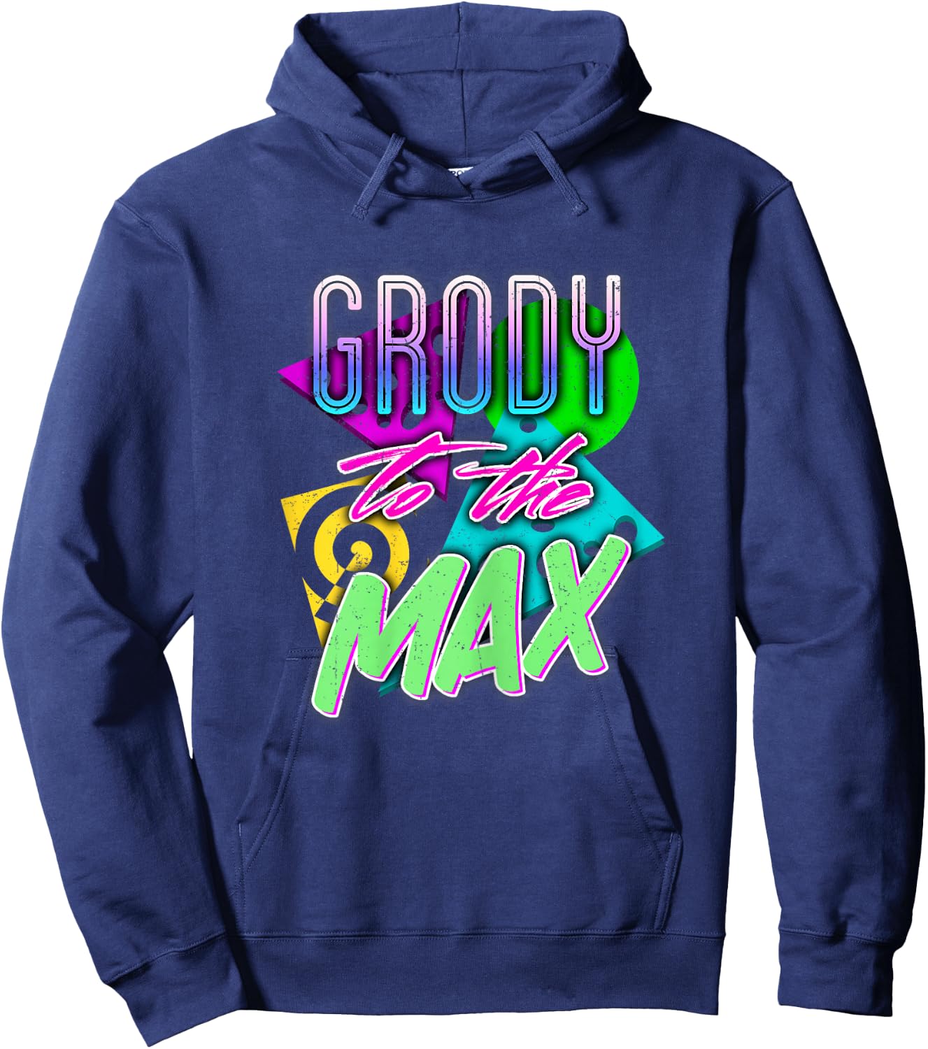 80s Costume Shirt | Valley Girl Saying1980s Vintage Hoodie - Hoodie | Navy