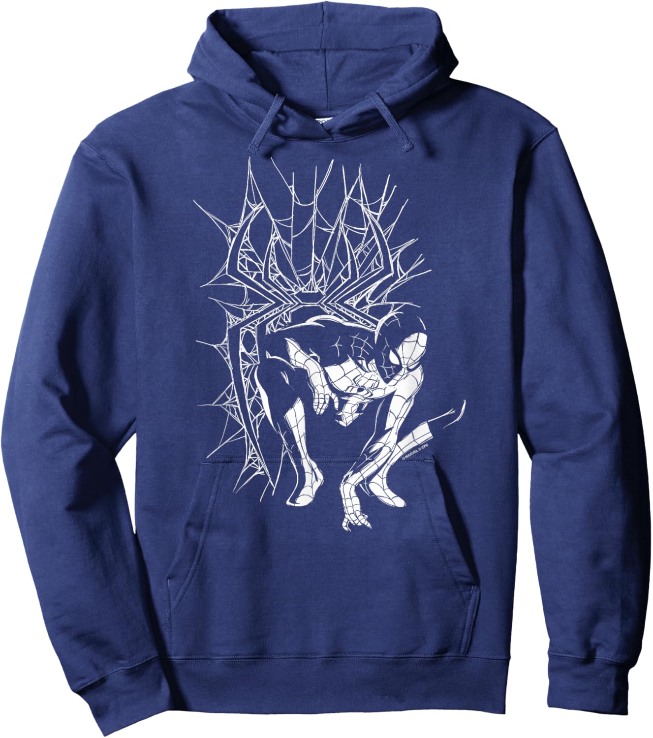 Marvel Spider-Man: New Day Line Art Spidey Pose Hoodie - Hoodie | Navy