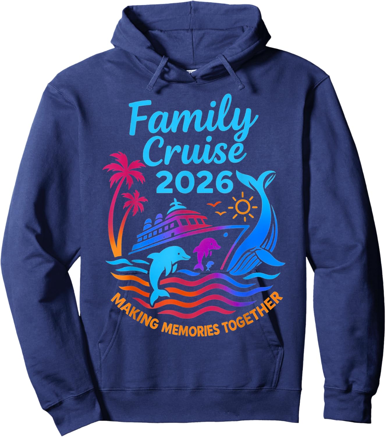 Family Cruise 2026 Vacation Trip Family Matching Cruise Hoodie - Hoodie | Navy