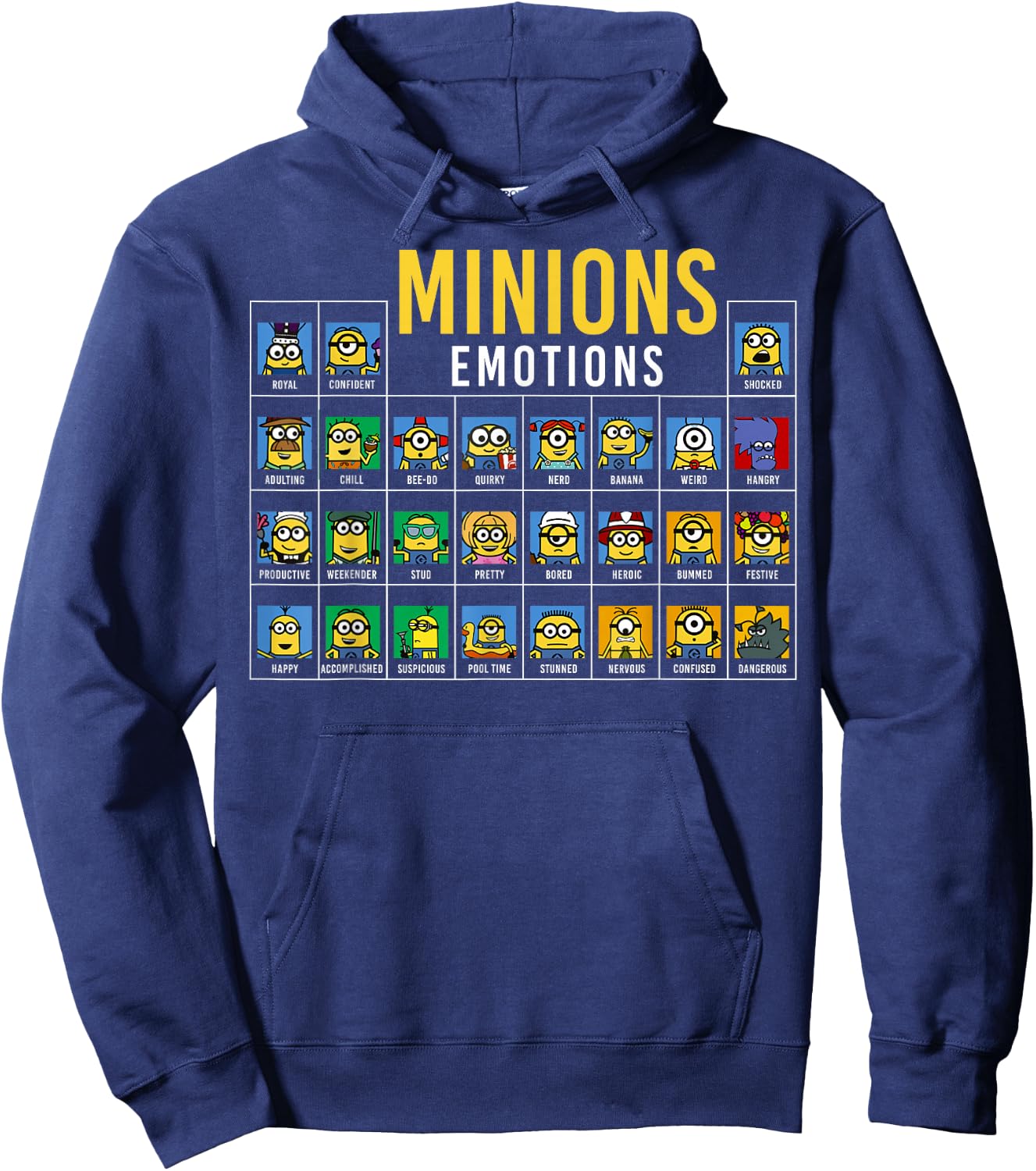 Despicable Me Minions Periodic Table Of Minions Hoodie - Hoodie | Navy