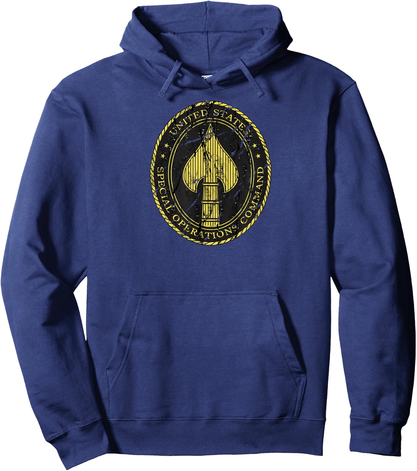 US Special Forces Shirt - US SOCOM Shirt - Distressed Hoodie - Hoodie | Navy