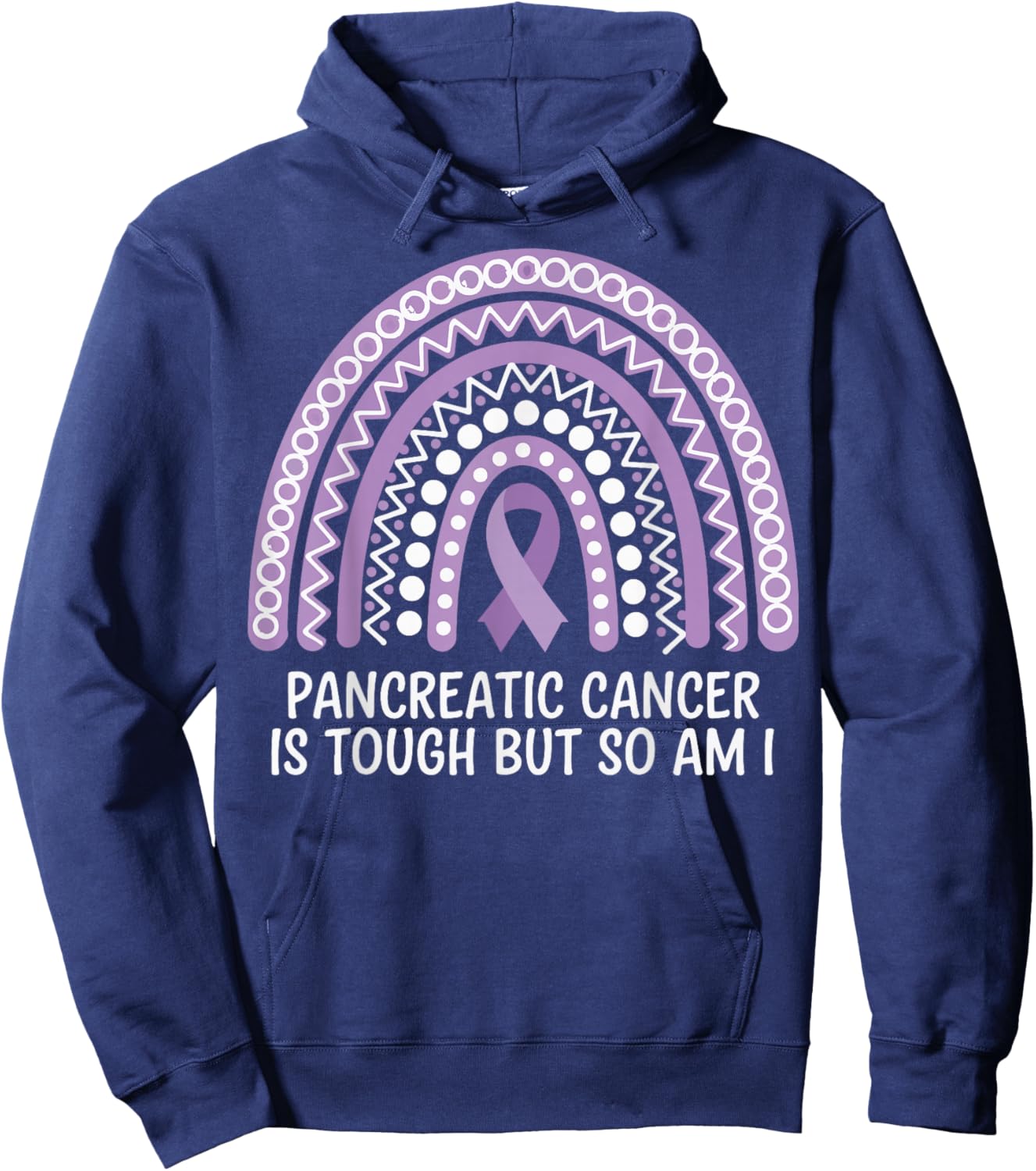 Pancreatic Cancer Is Tough But So Am I Hoodie - Hoodie | Navy