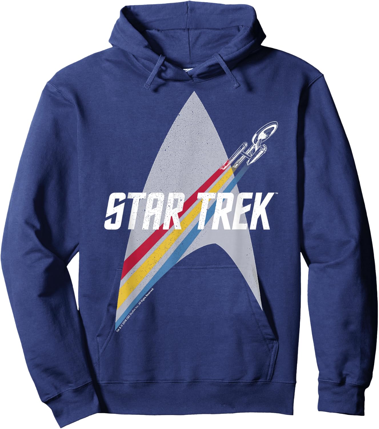 Star Trek Retro Rainbow Flight Badge Hoodie - Hoodie | Navy