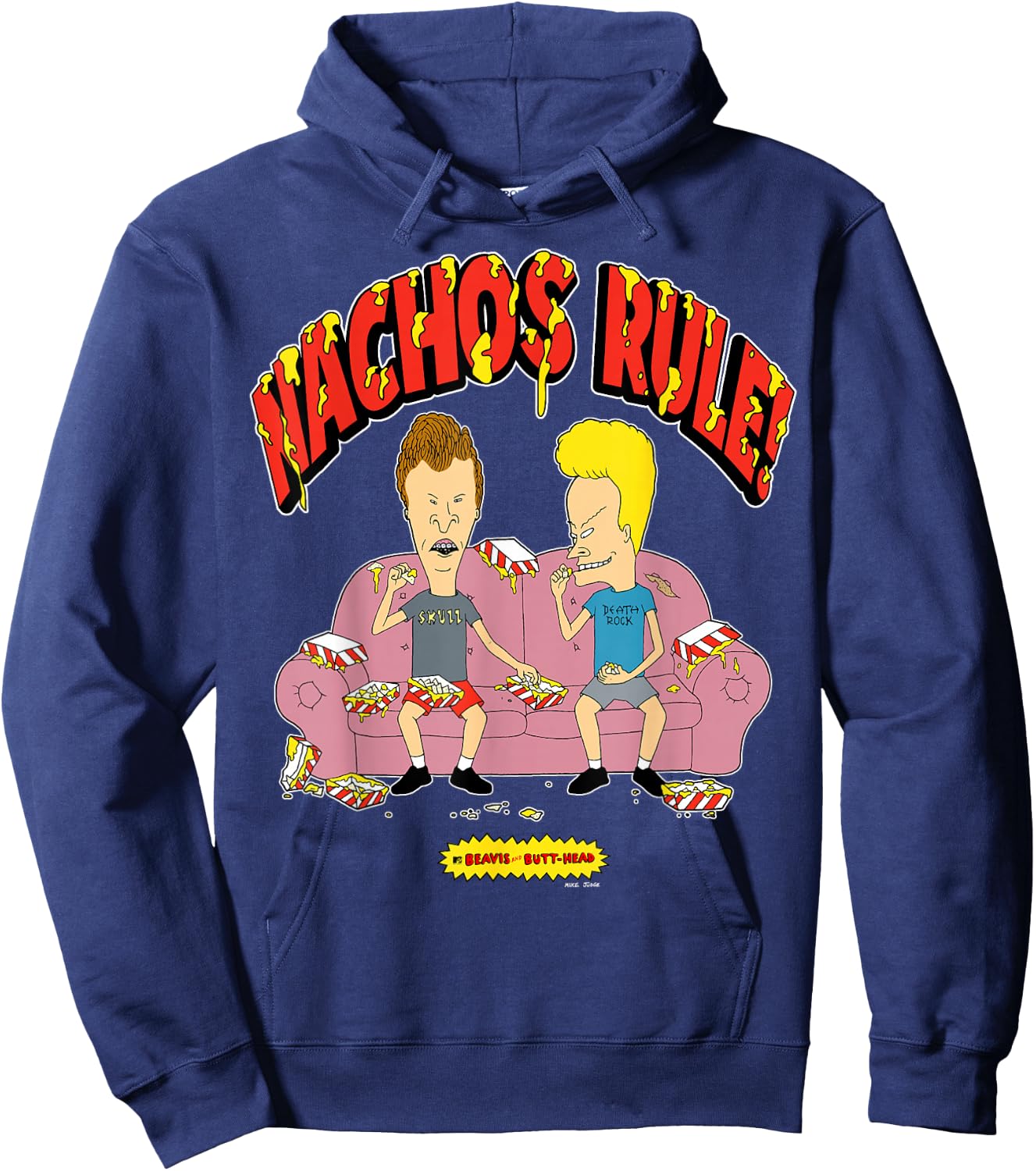 Beavis and Butt-Head Nachos Rule Hoodie - Hoodie | Navy