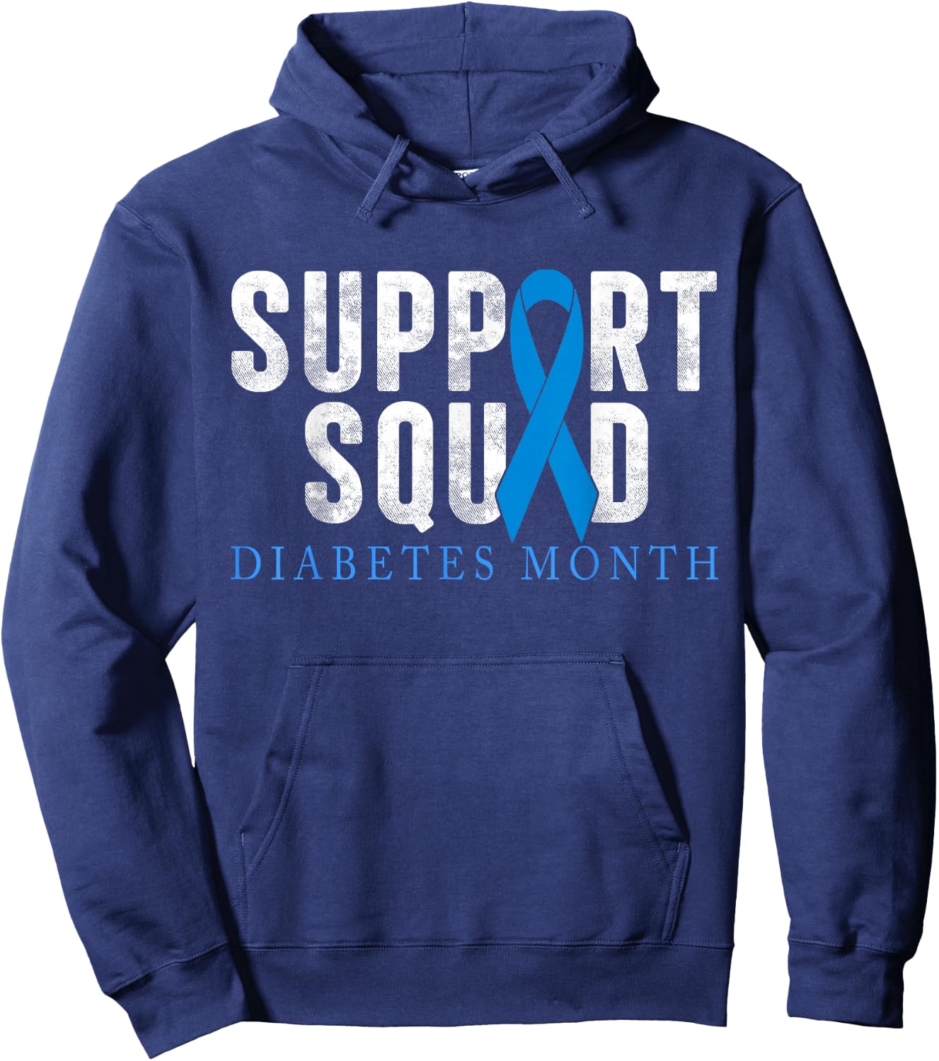 Support Squad Diabetes Awareness T1D Type 1 Men Women Kid Hoodie - Hoodie | Navy