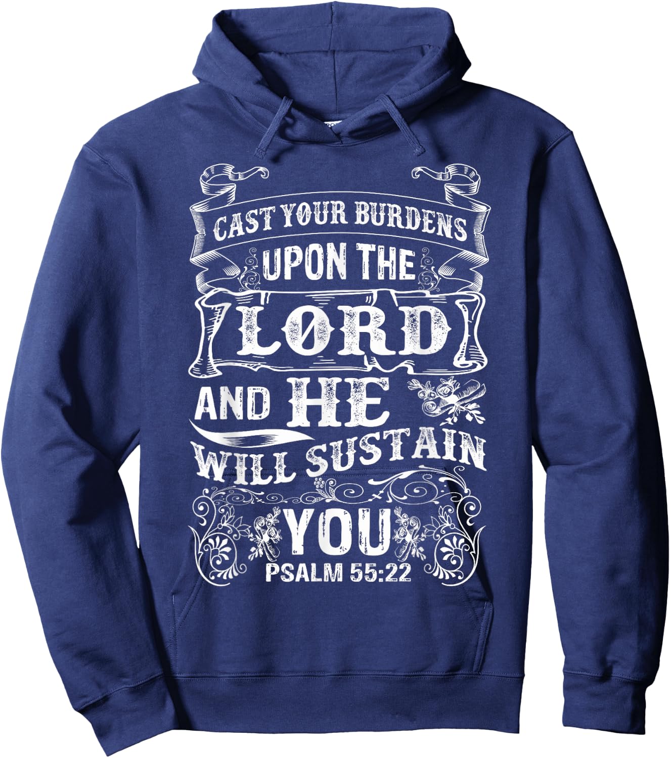 Psalm Shirts For Christian Women, Bible Verse Clothing Hoodie - Hoodie | Navy