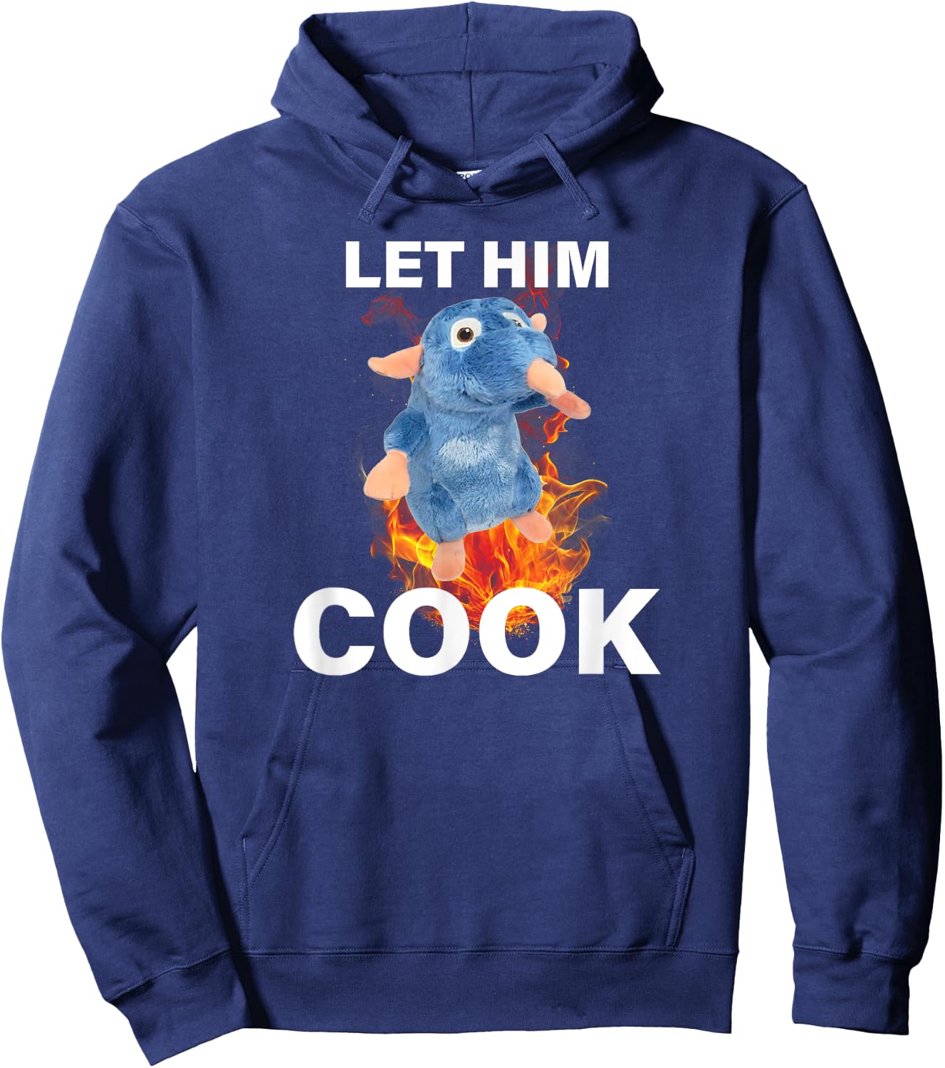 Let Him Cook Rat Funny Meme Hoodie - Hoodie | Navy