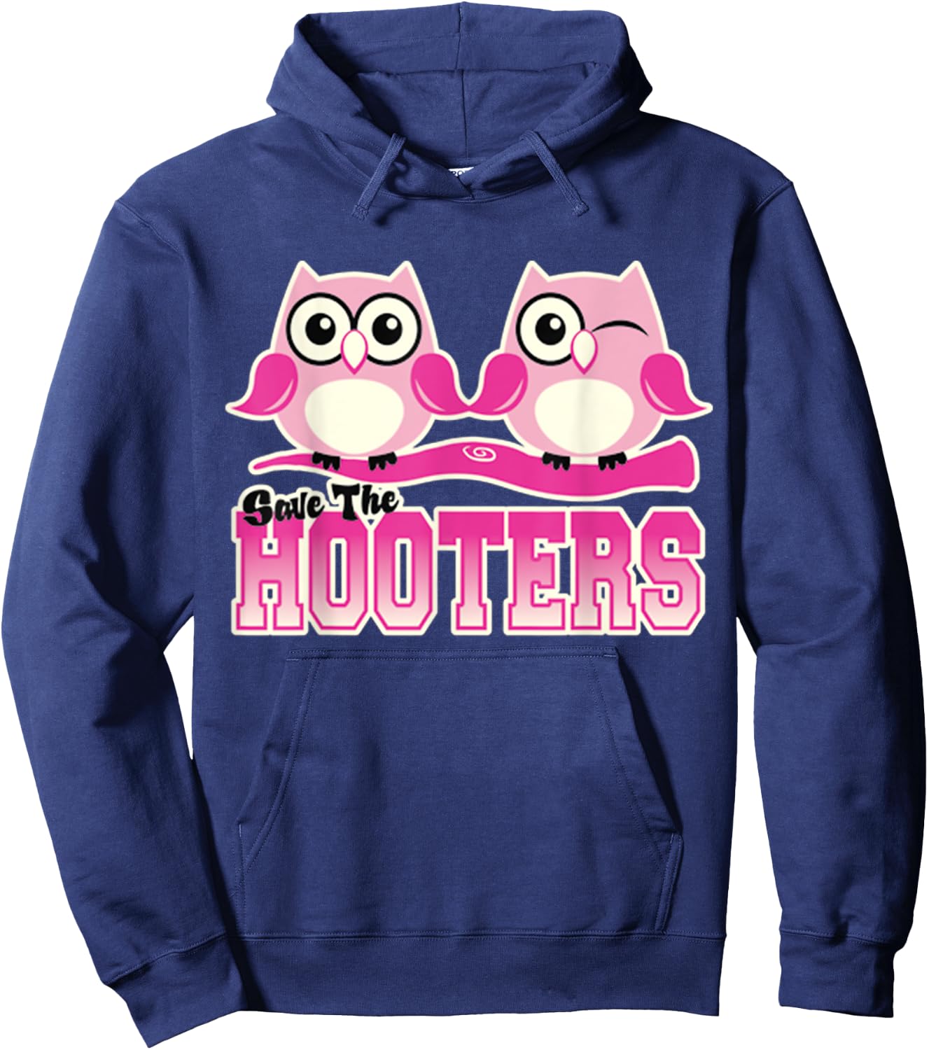 Breast Cancer Awareness Survivor Save The Hooters Hoodie - Hoodie | Navy