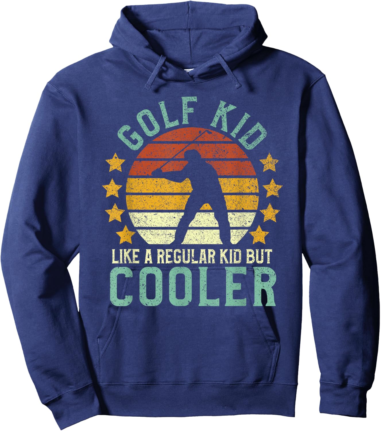 Golf Kids | Funny Young Golfer & Golfing Lover Gift Hoodie - Hoodie | Navy