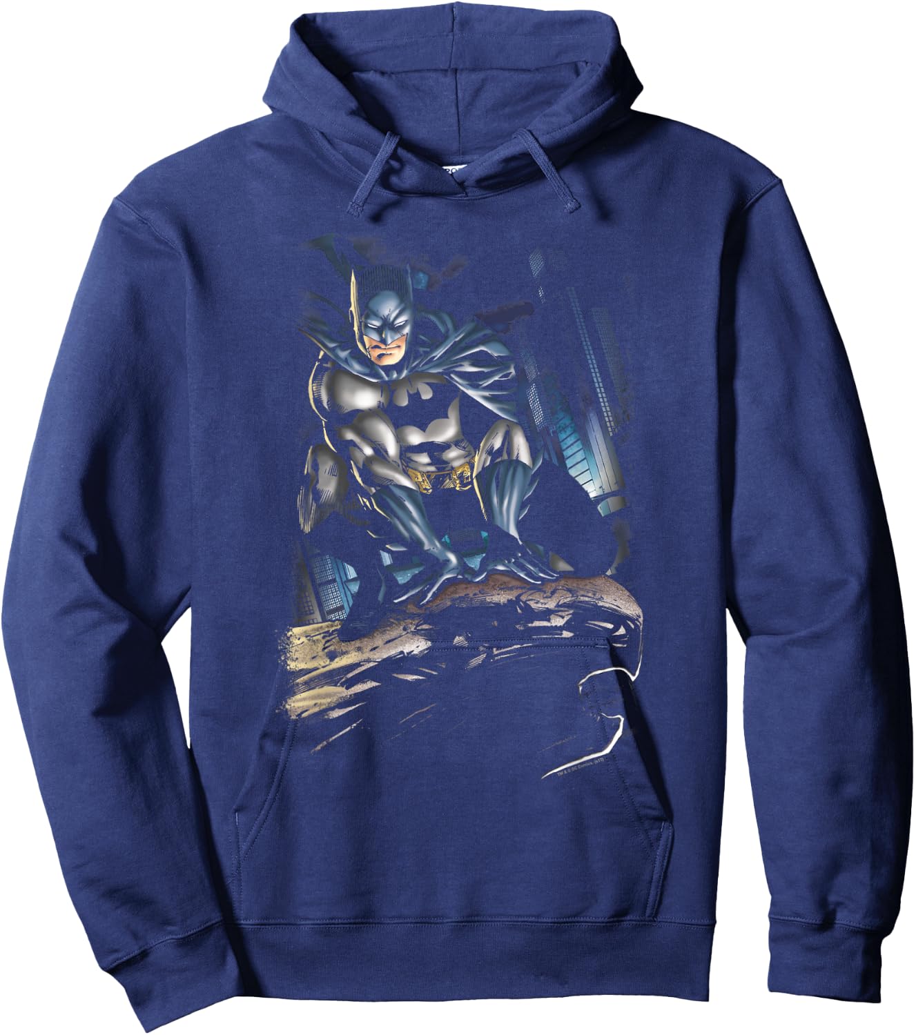 Batman Perched Hoodie - Hoodie | Navy