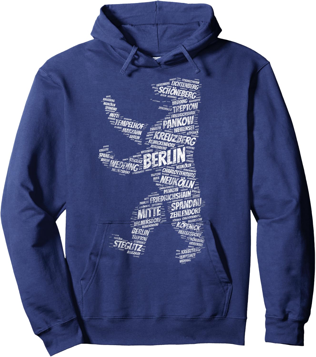 Berlin Bear Landmark City Districts Germany Souvenir Hoodie - Hoodie | Navy