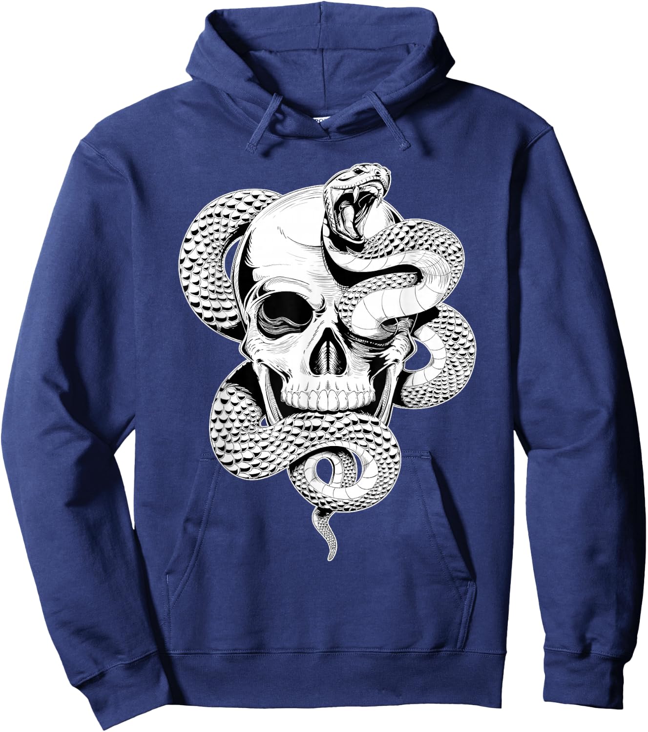 Skull and Snake Hoodie - Hoodie | Navy