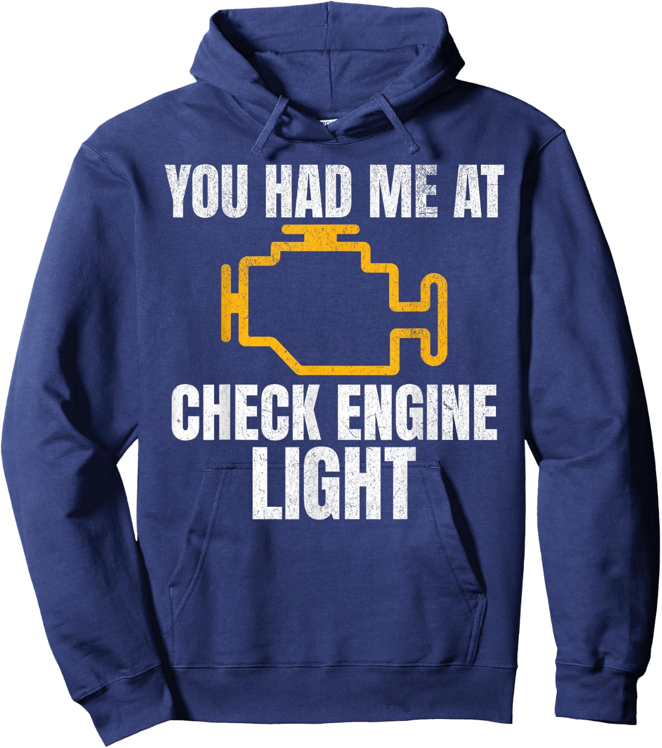 Funny Mechanic Check Engine Light Car Auto Repair Garage Hoodie - Hoodie | Navy