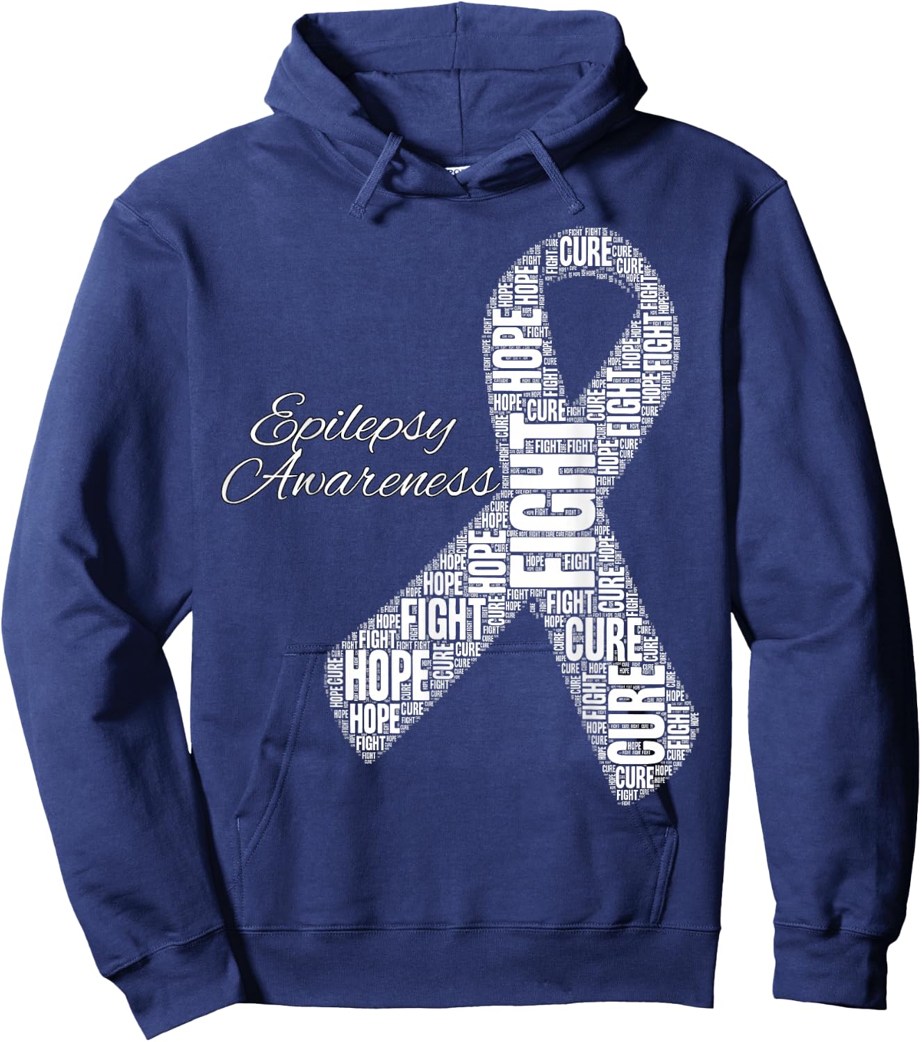 Epilepsy Awareness November Month Fight Cure Hope Hoodie - Hoodie | Navy