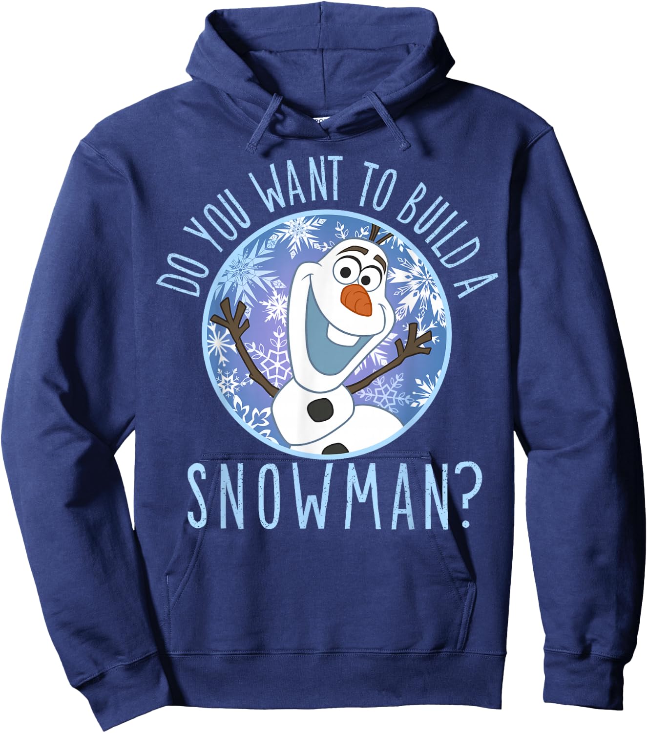 Disney Frozen Olaf Do You Want To Build A Snowman Hoodie - Hoodie | Navy