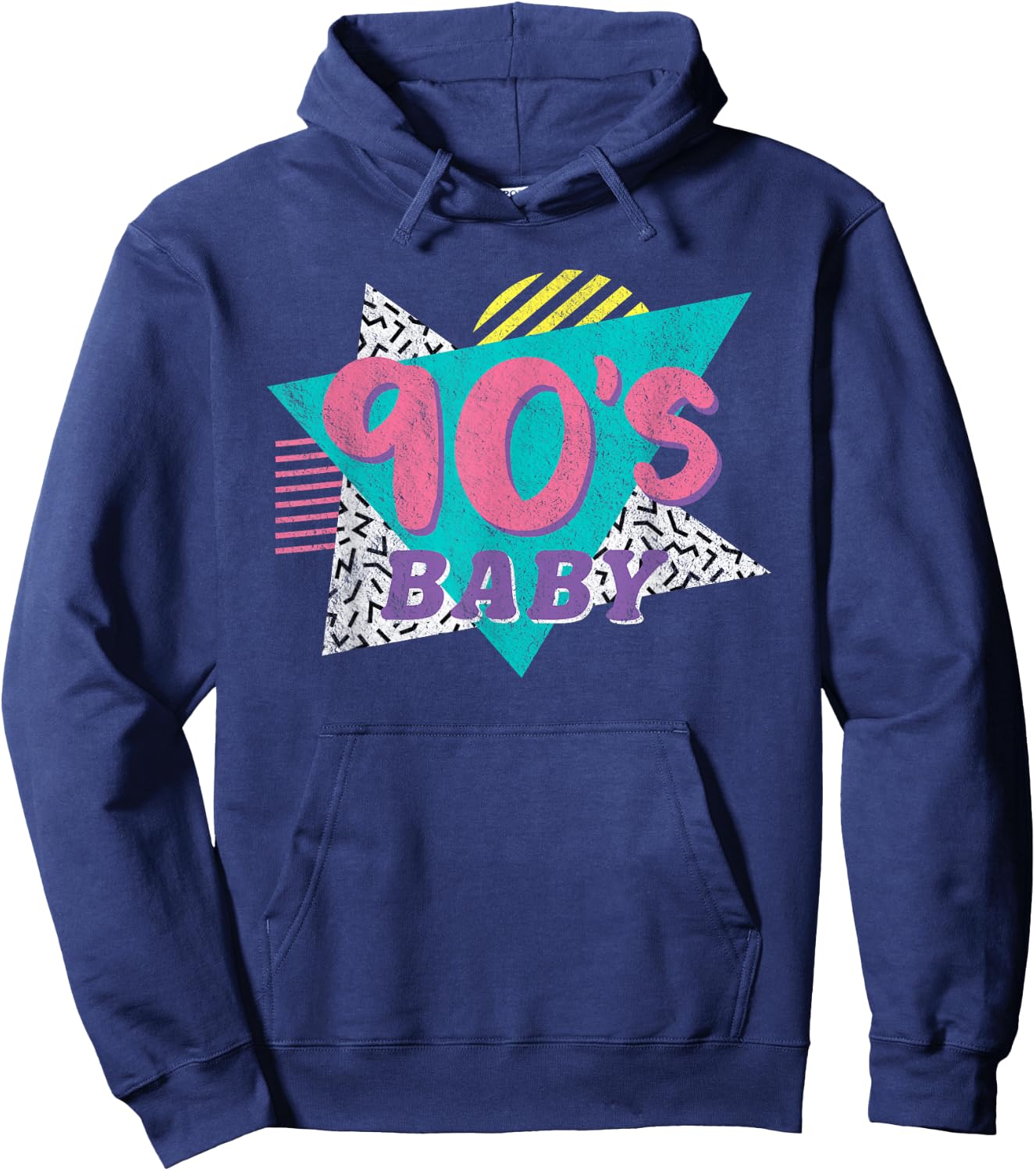 90's Baby Women's Or Girls Retro Vintage Gift Party Costume Hoodie - Hoodie | Navy