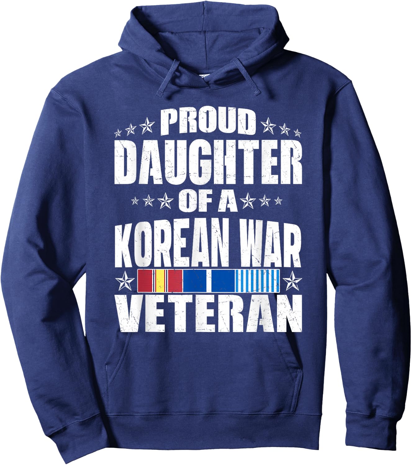 Proud Daughter Of A Korean War Veteran Veterans Family Gifts Hoodie - Hoodie | Navy