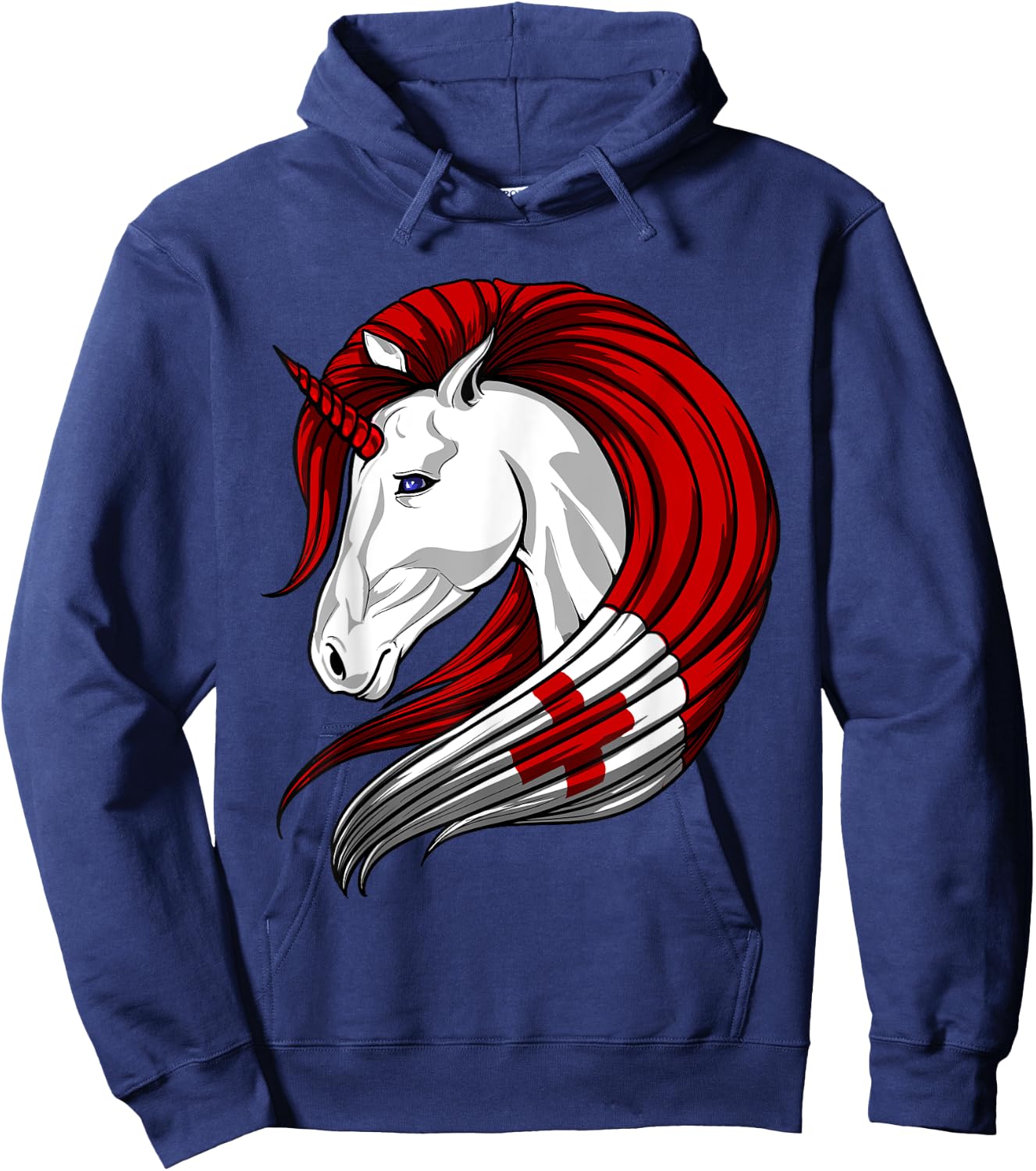 Tonga Flag Tongan Flag Unicorn Shirt Hoodie - Hoodie | Navy