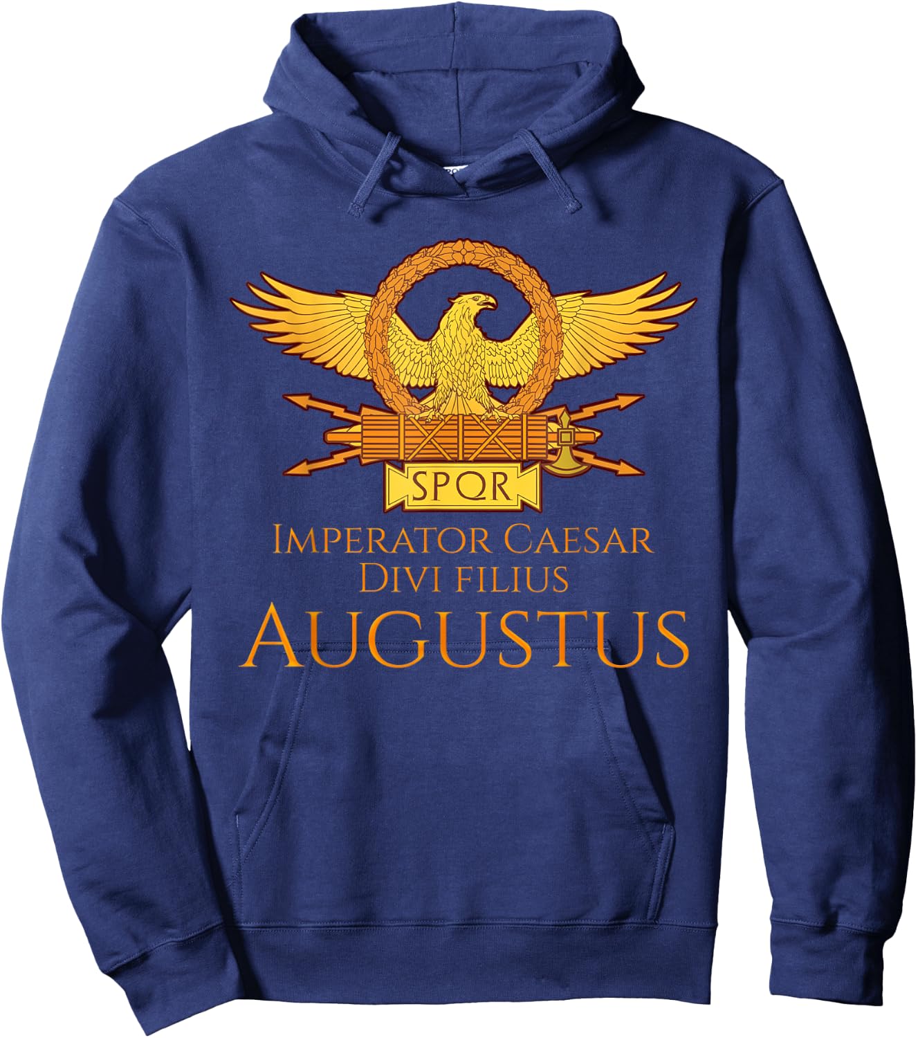Roman Emperor Shirt - Caesar Augustus - Ancient Rome Gift Hoodie - Hoodie | Navy