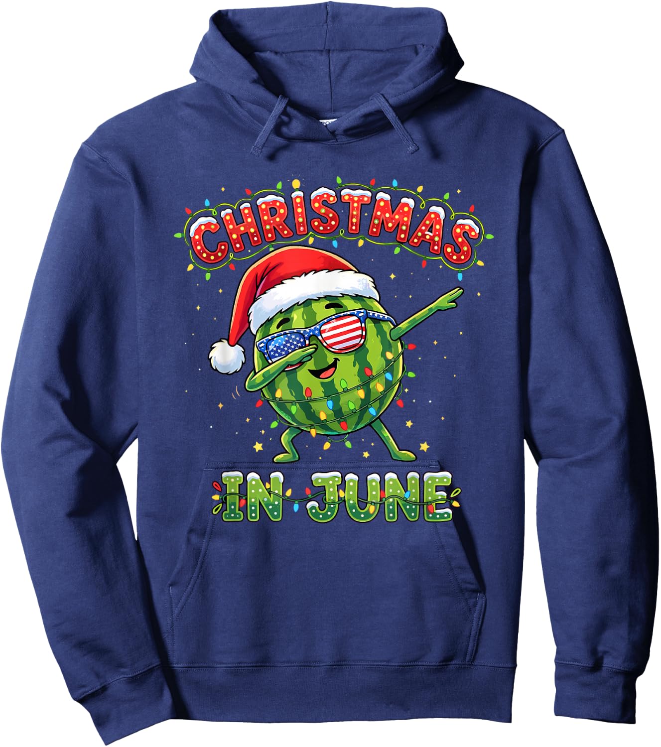 Christmas in June Summer Men Women Boys and Girls Hoodie - Hoodie | Navy
