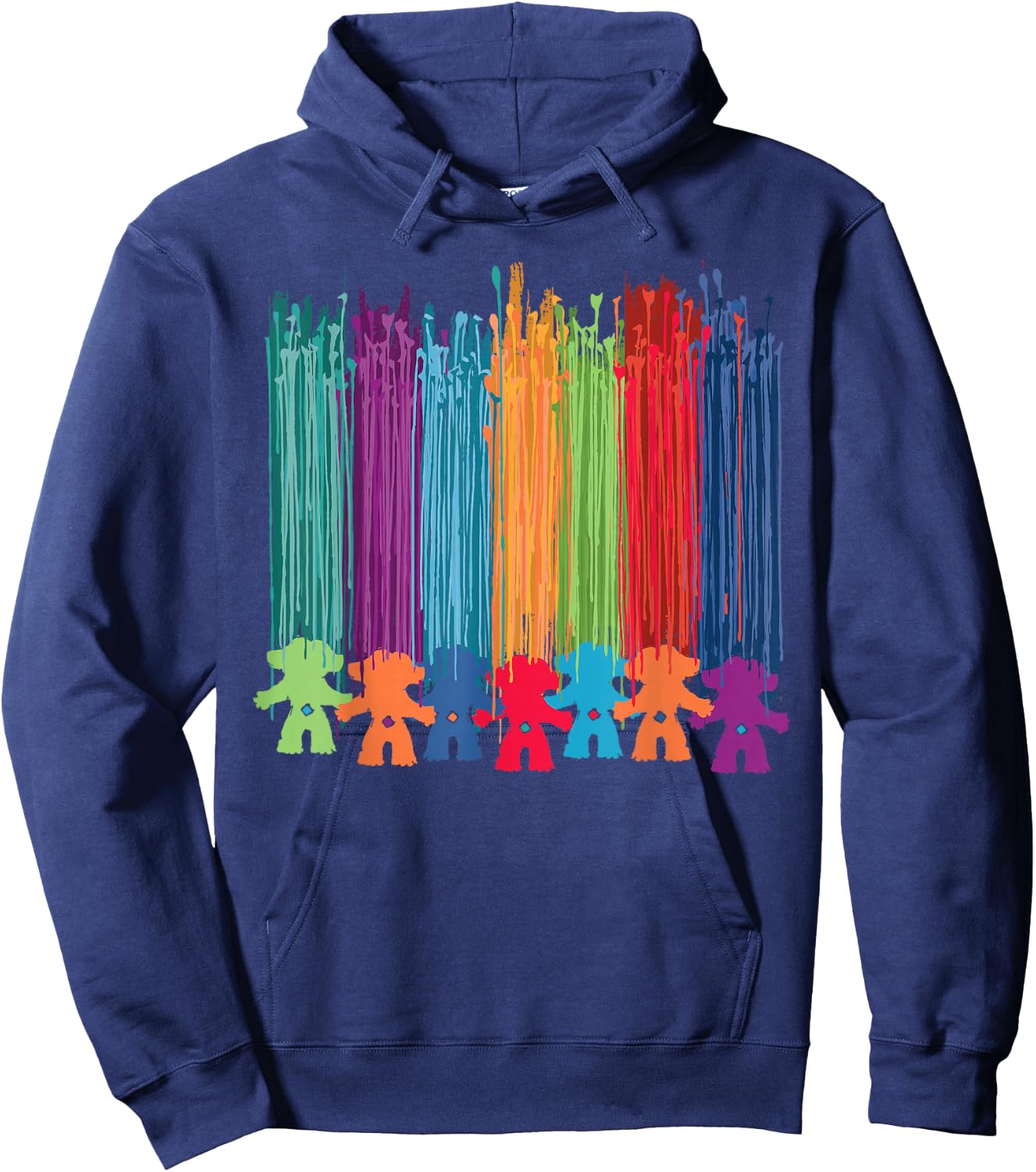 Classic Trolls: Painted Hair Trolls Hoodie - Hoodie | Navy
