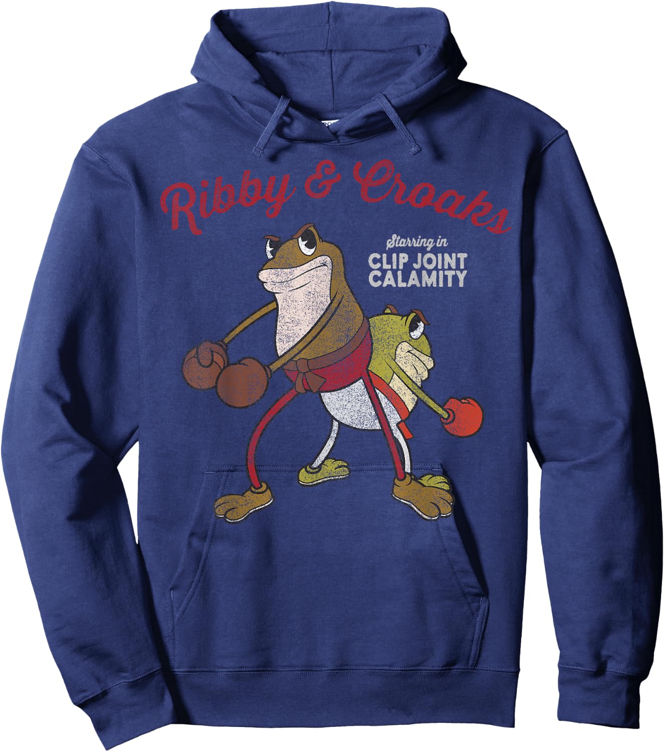 Cuphead Ribby And Croaks Clip Joint Calamity Hoodie - Hoodie | Navy