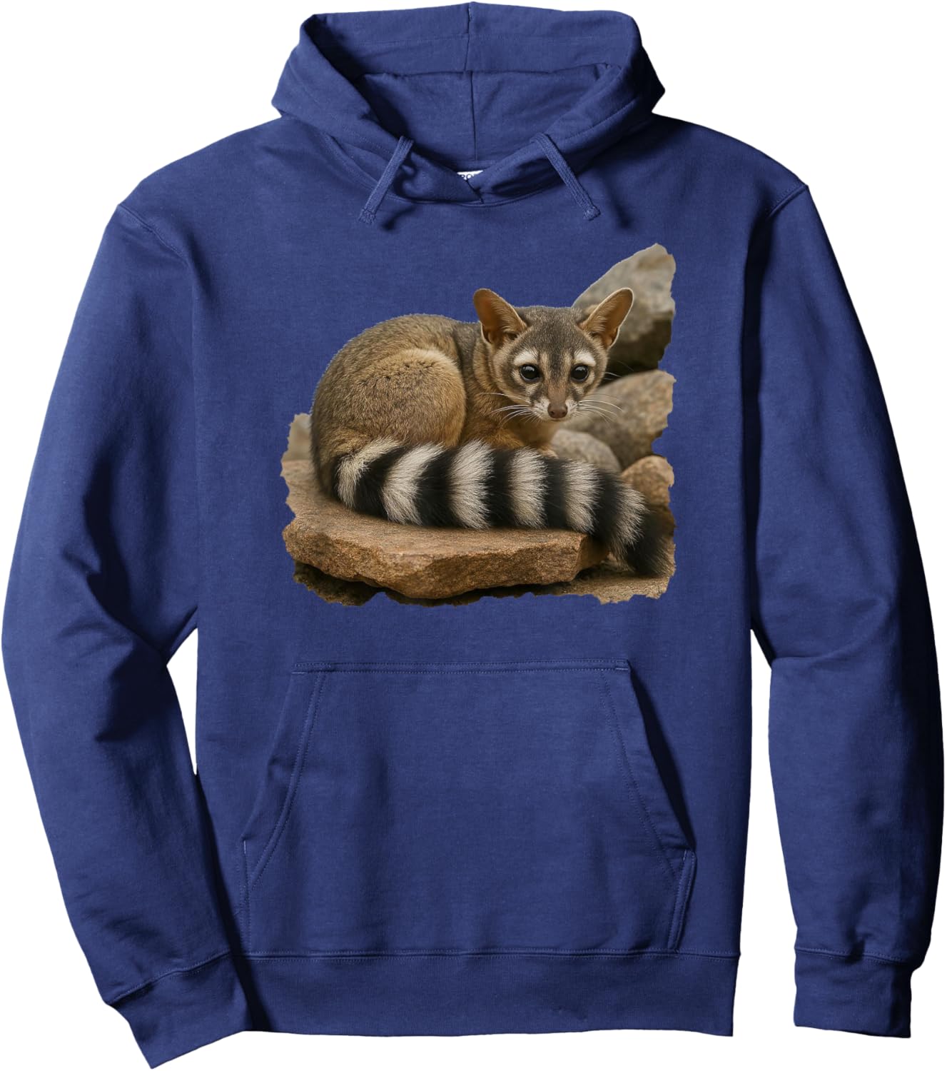 Animal Series. Ringtail. Hoodie - Hoodie | Navy