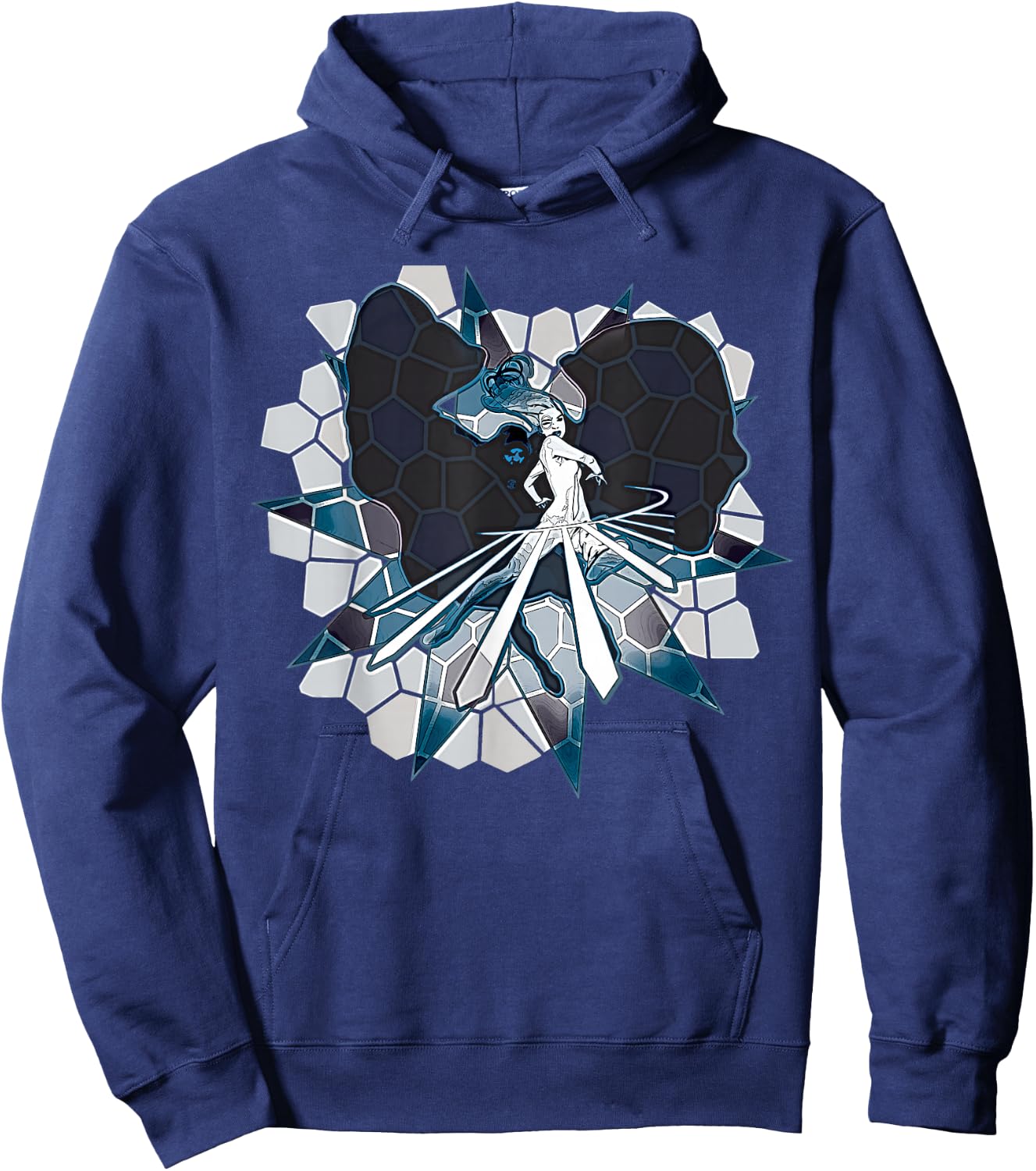 Marvel Cloak and Dagger Light Daggers Stained Glass Hoodie - Hoodie | Navy