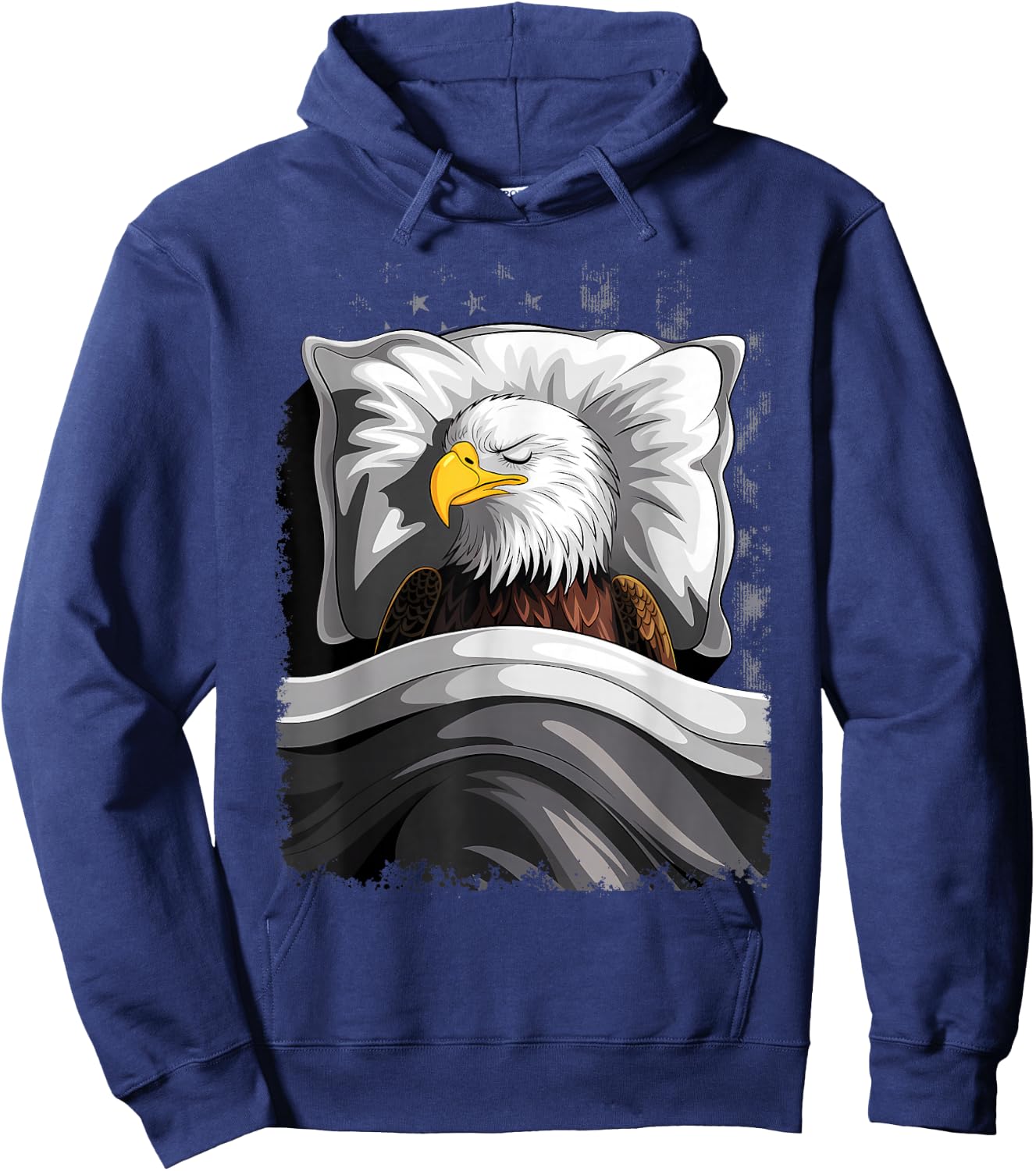 Eagle Sleeping Animal Pajamas Nap PJs Outfit Bald Eagle Hoodie - Hoodie | Navy