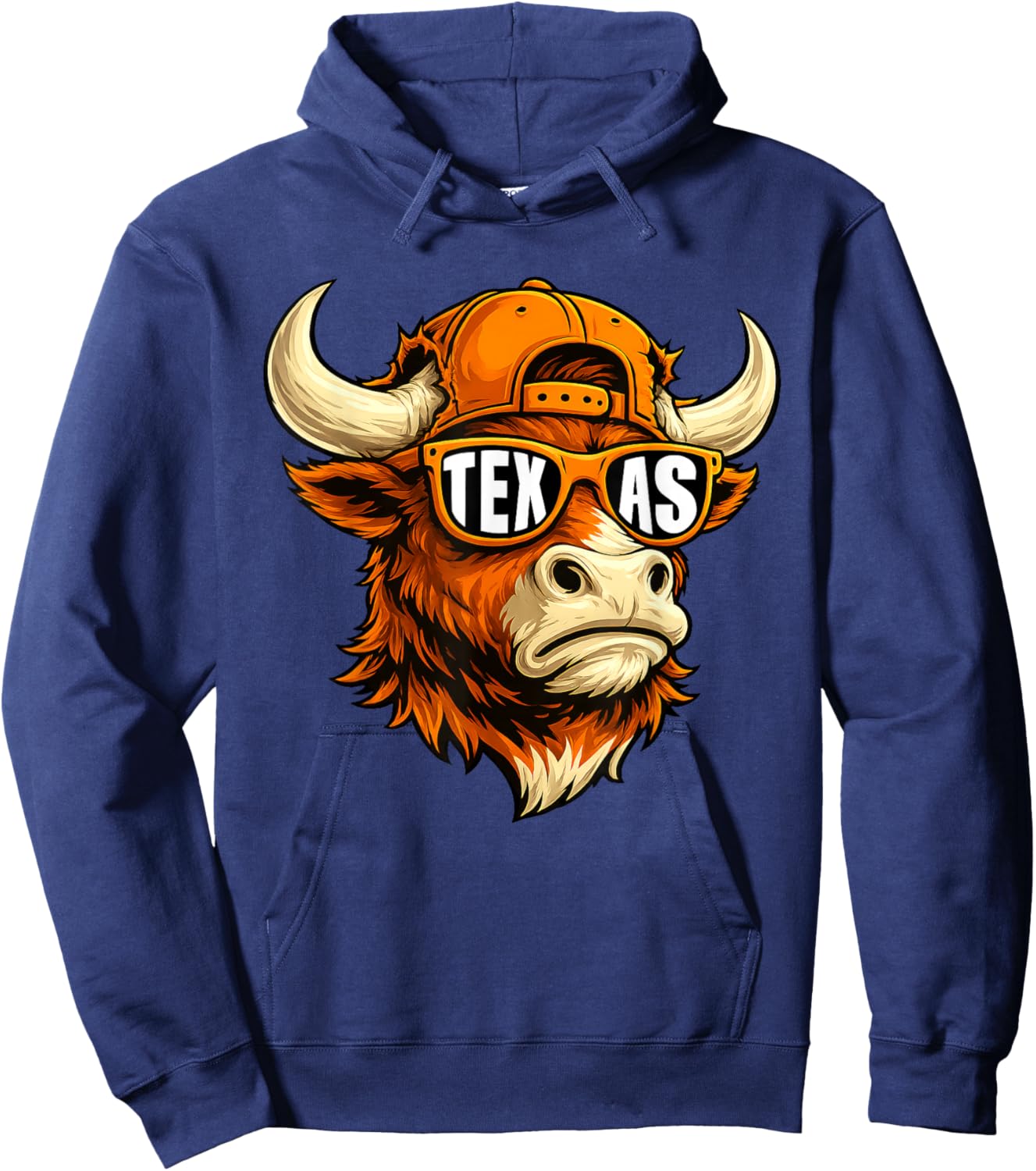 Vintage Texas TX Athletic Style 80s 90s Hoodie - Hoodie | Navy