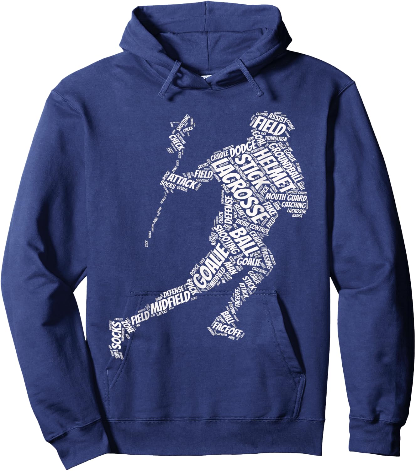 lacrosse sticks for boys Sports & Fitness cool Novelty Hoodie - Hoodie | Navy