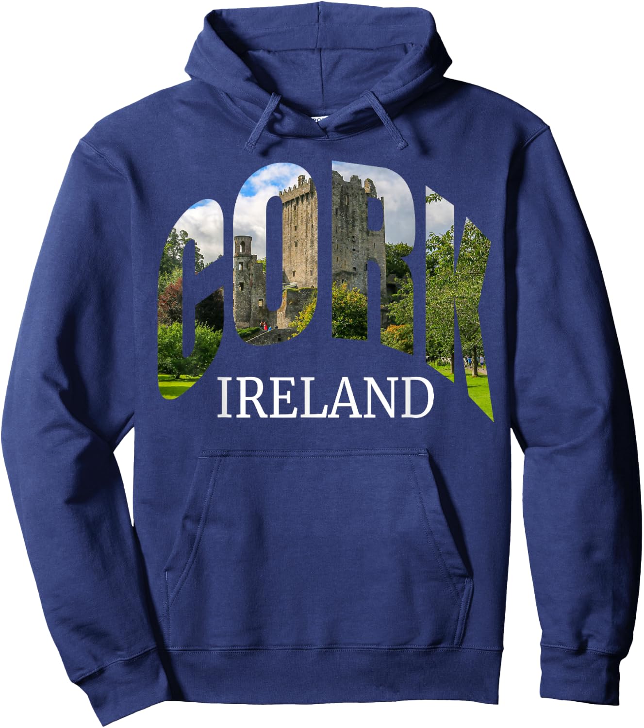 Cork Ireland Blarney Castle Photography Vacation Souvenir Hoodie - Hoodie | Navy