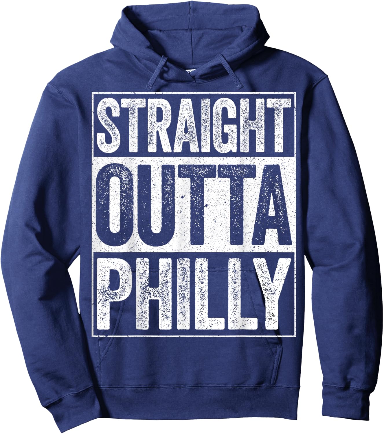 Straight Outta Philly Pennsylvania State Shirt Hoodie - Hoodie | Navy