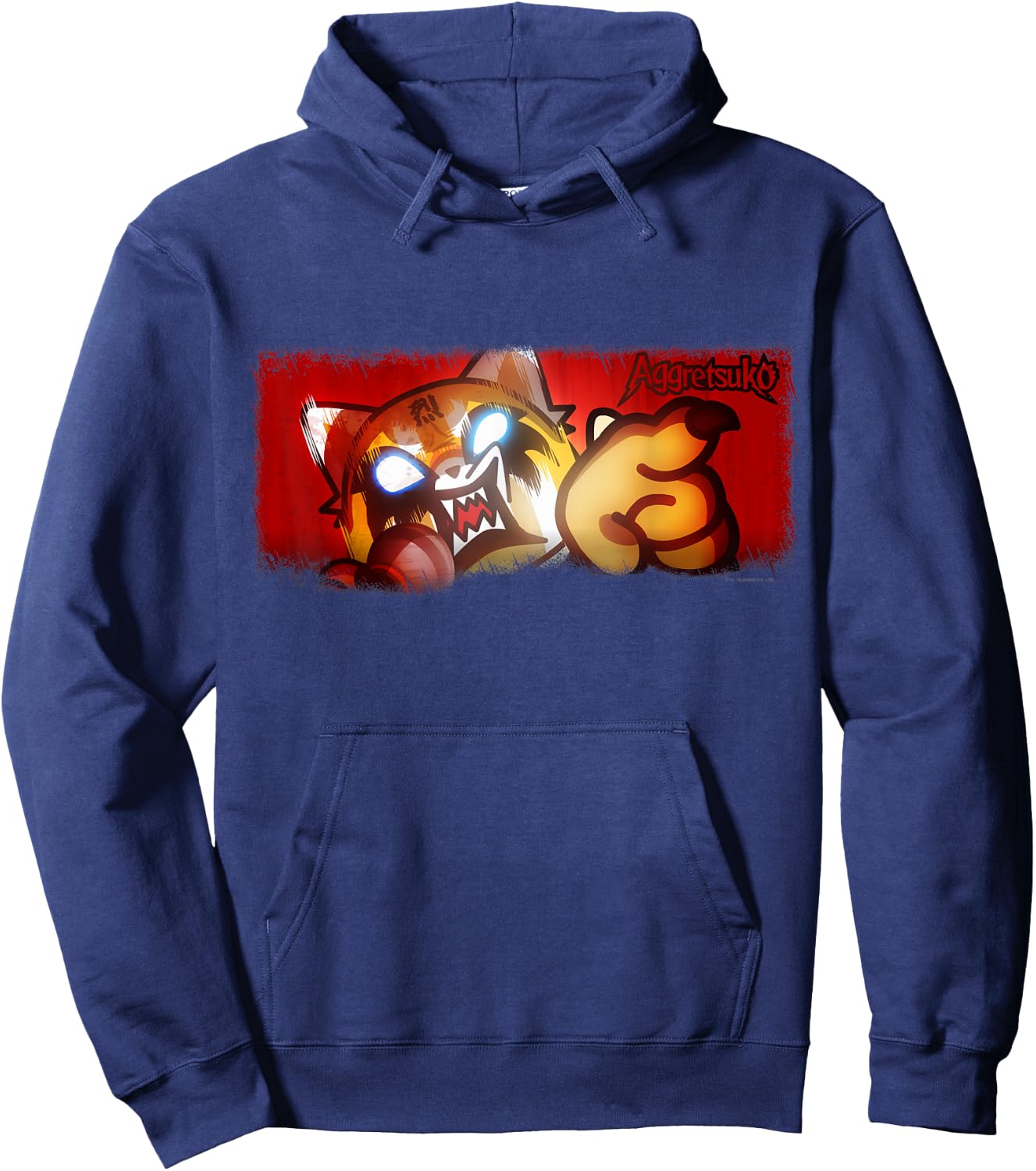 Aggretsuko Ultimate Rage Shirt Hoodie - Hoodie | Navy