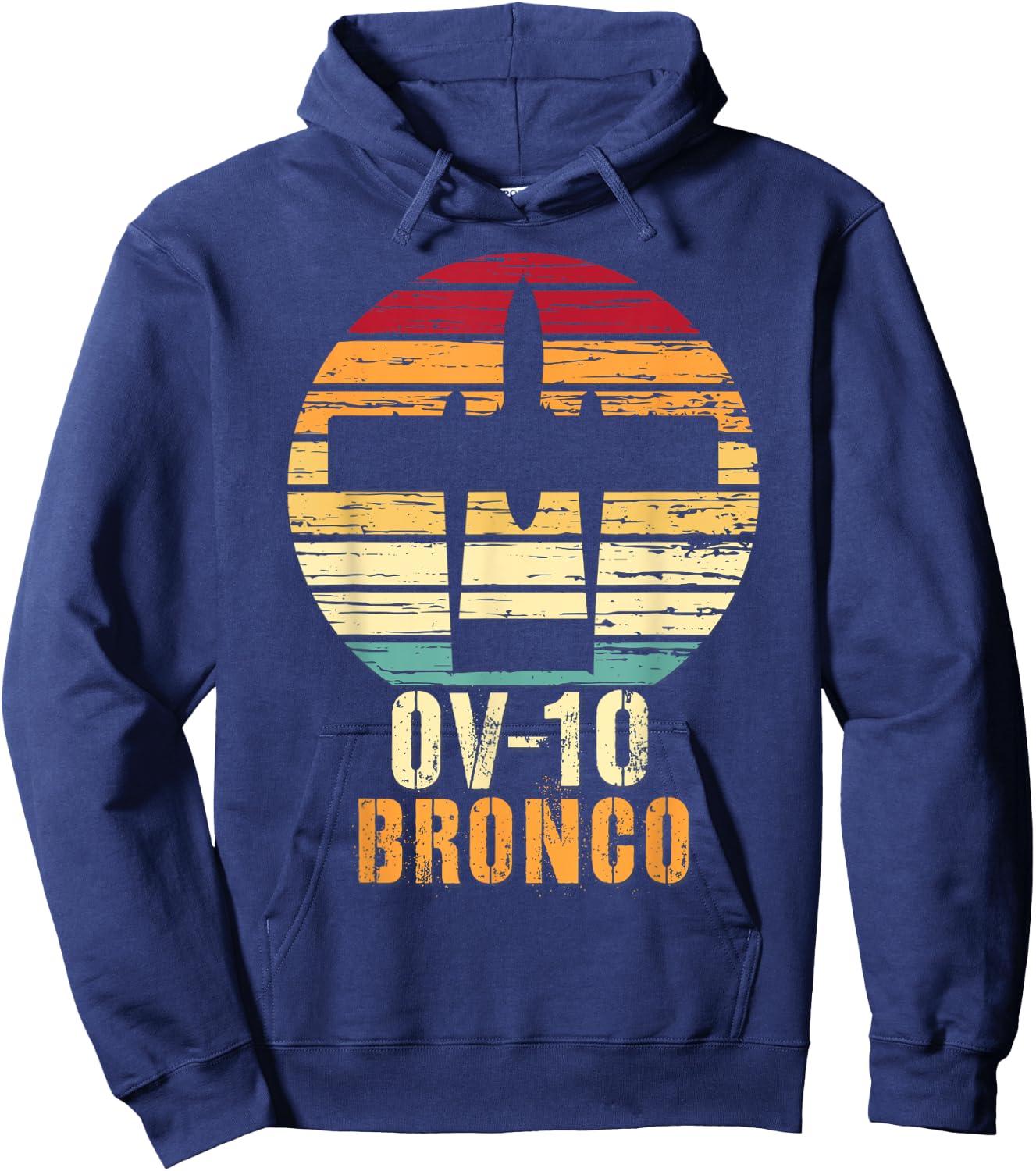 Vintage OV-10 Bronco Military Aviation Shirt Hoodie - Hoodie | Navy