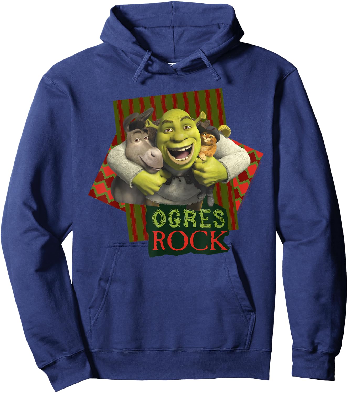 Shrek The Third Ogres Rock Best Friends Group Hoodie - Hoodie | Navy