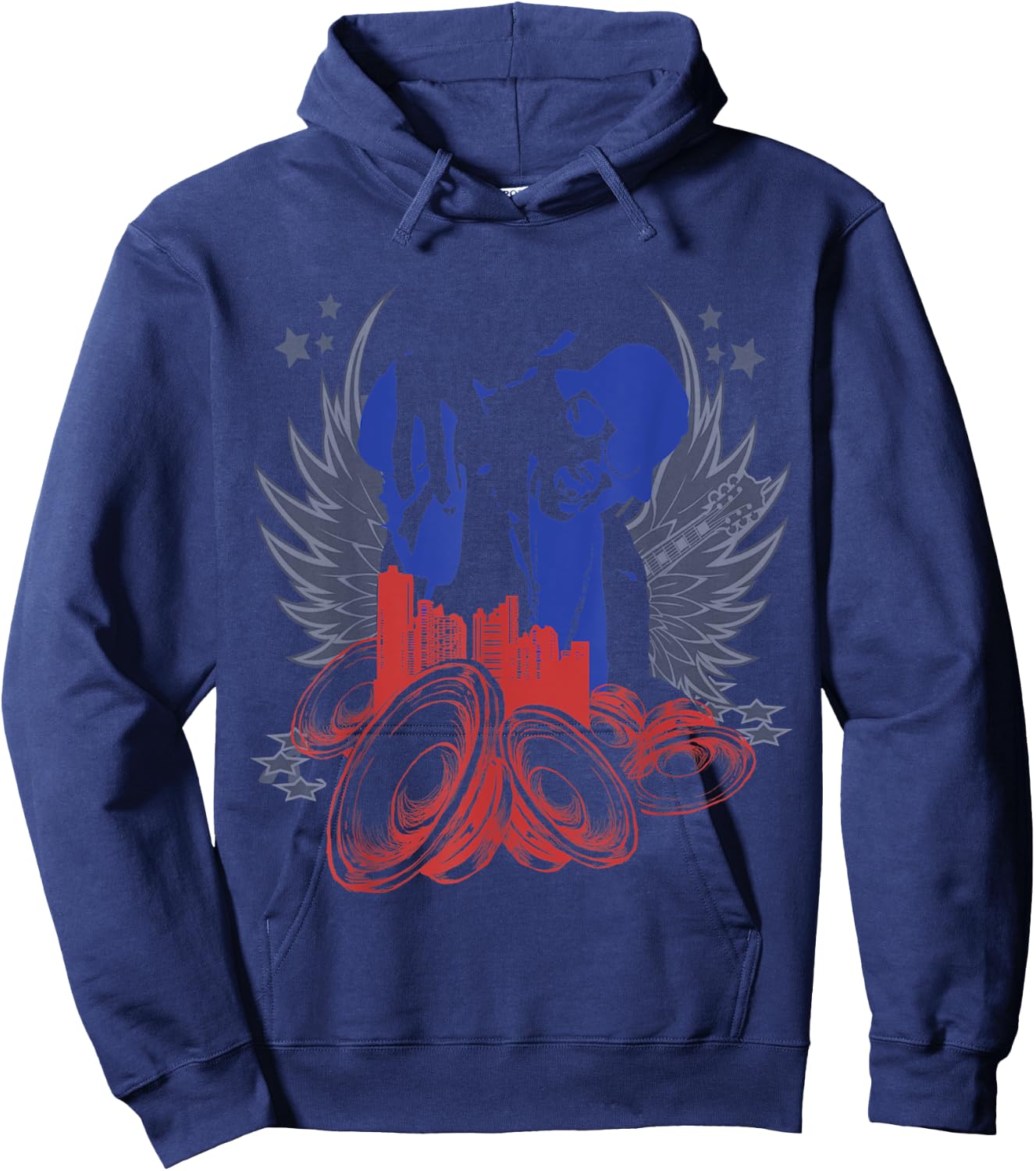 Youth's Rapper Kids Boys & Girls Short Sleeve Cotton T Shirt Hoodie - Hoodie | Navy