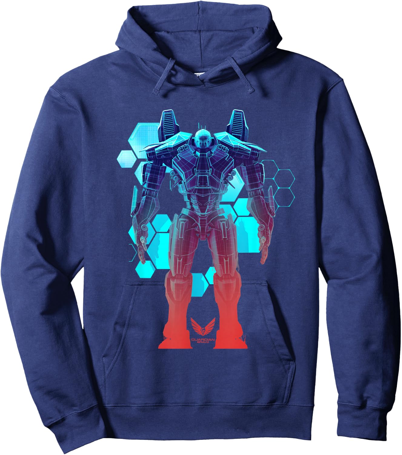 Titan Redeemer Blueprint Hoodie - Hoodie | Navy